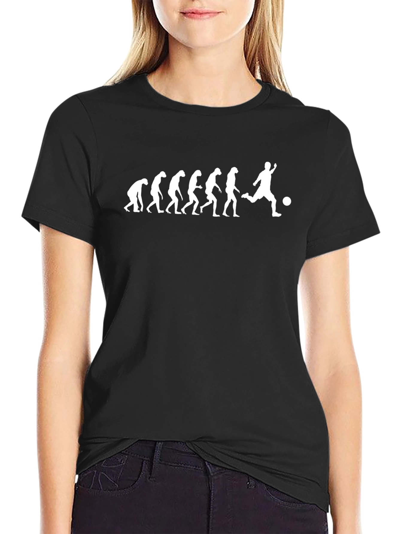 Soccer Evolution Graphic T-Shirt - Black