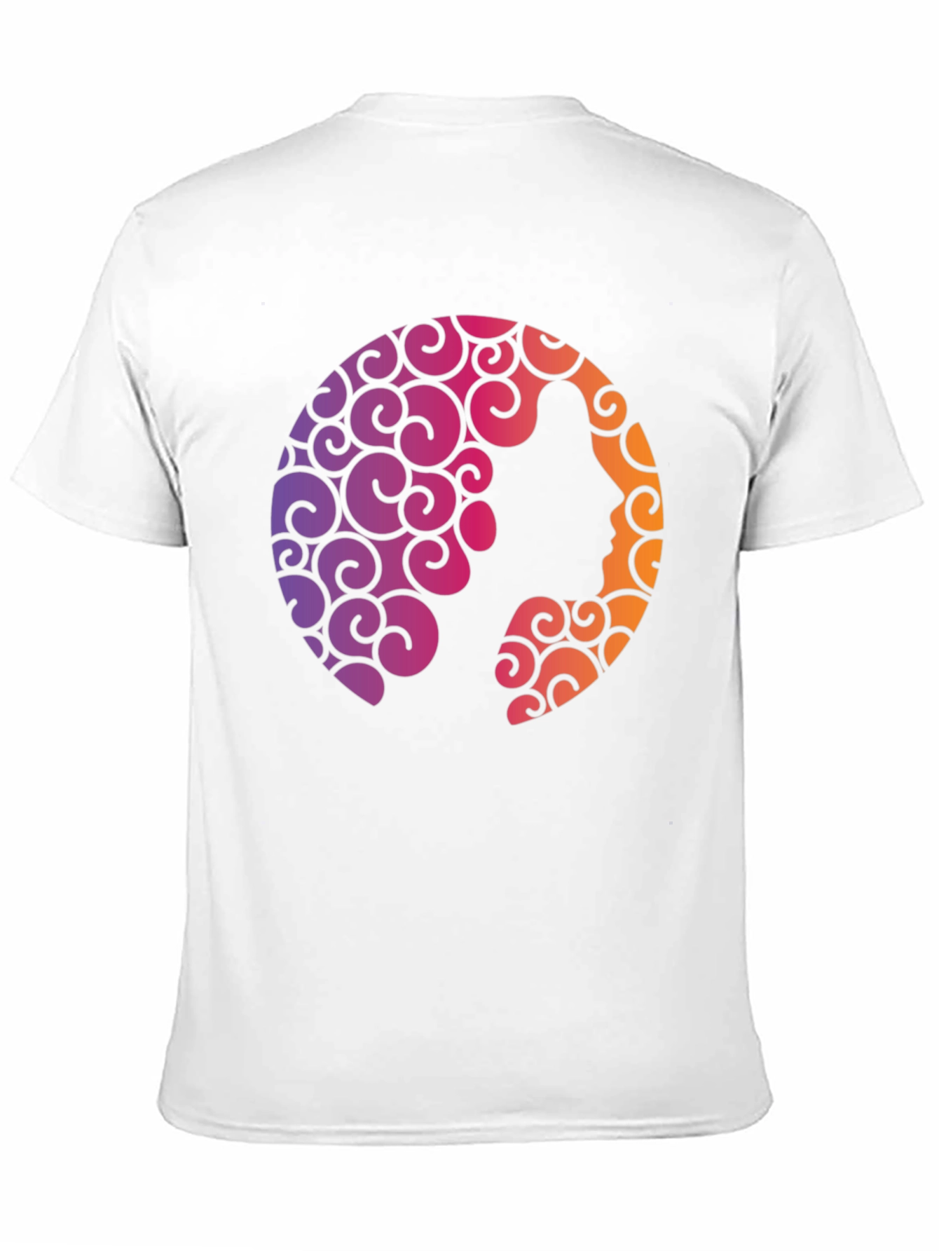 Silhouette Swirl Graphic Tee - Soft Black T-Shirt