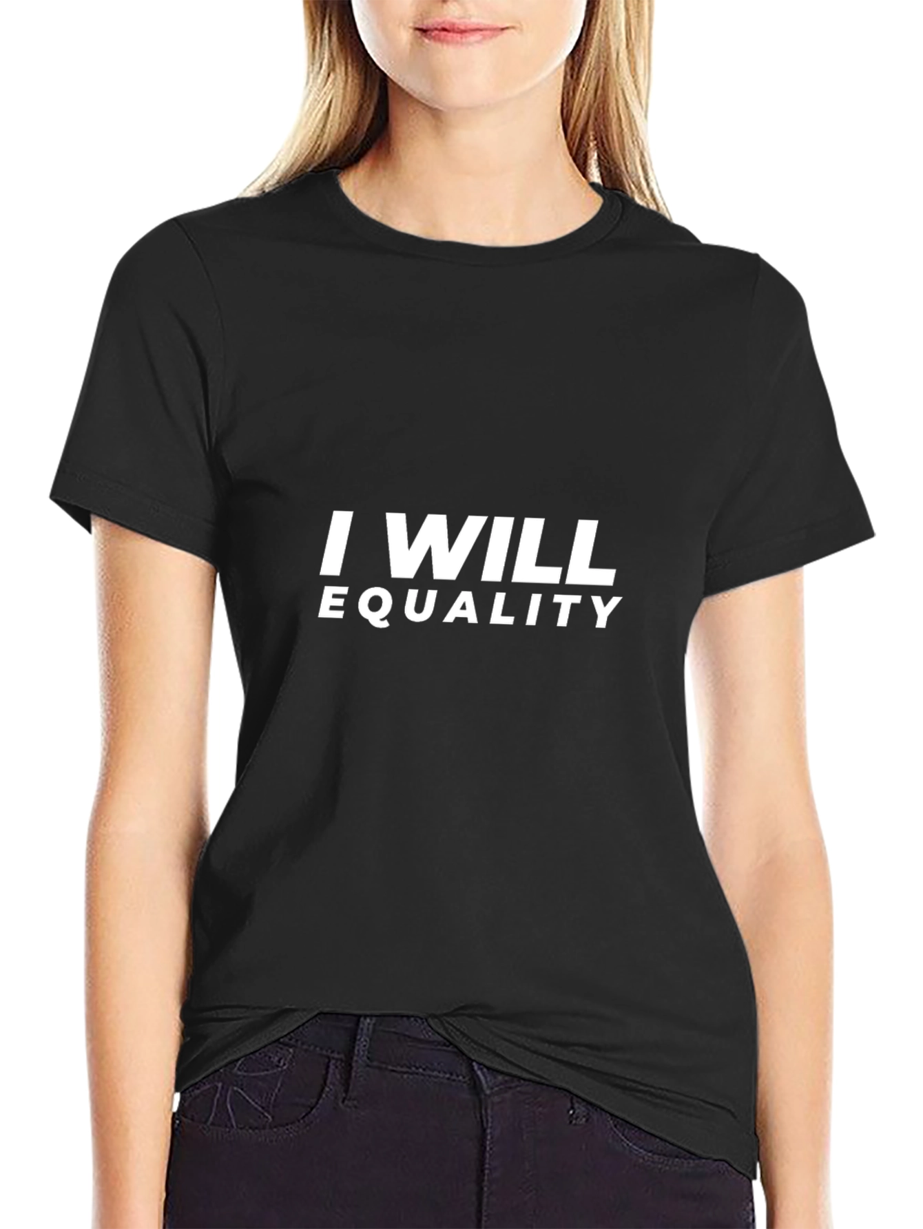 Equality T-Shirt - Black Cotton Blend