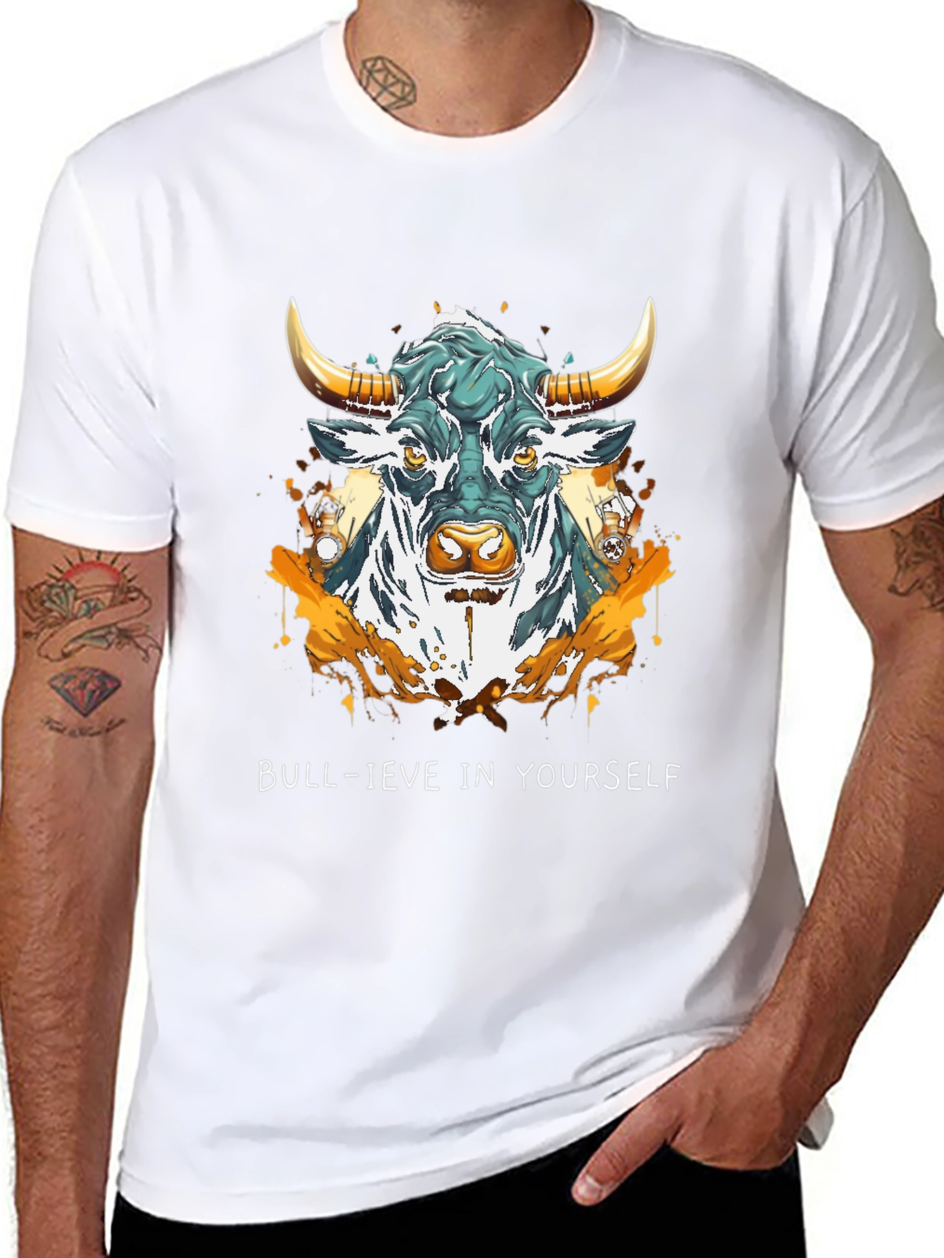 Believe in Yourself Bull Graphic Tee