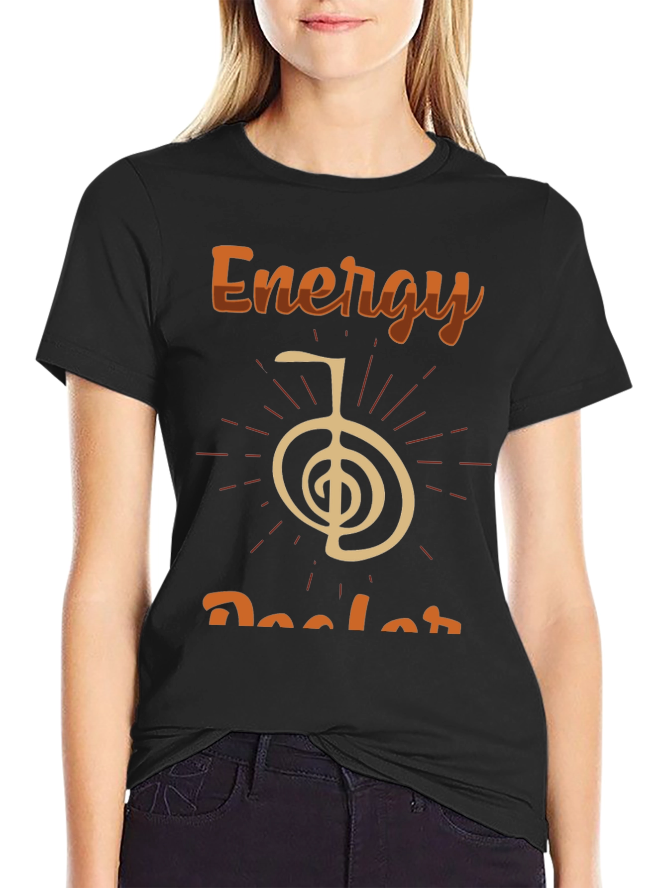 Energy Healer Black Graphic Tee