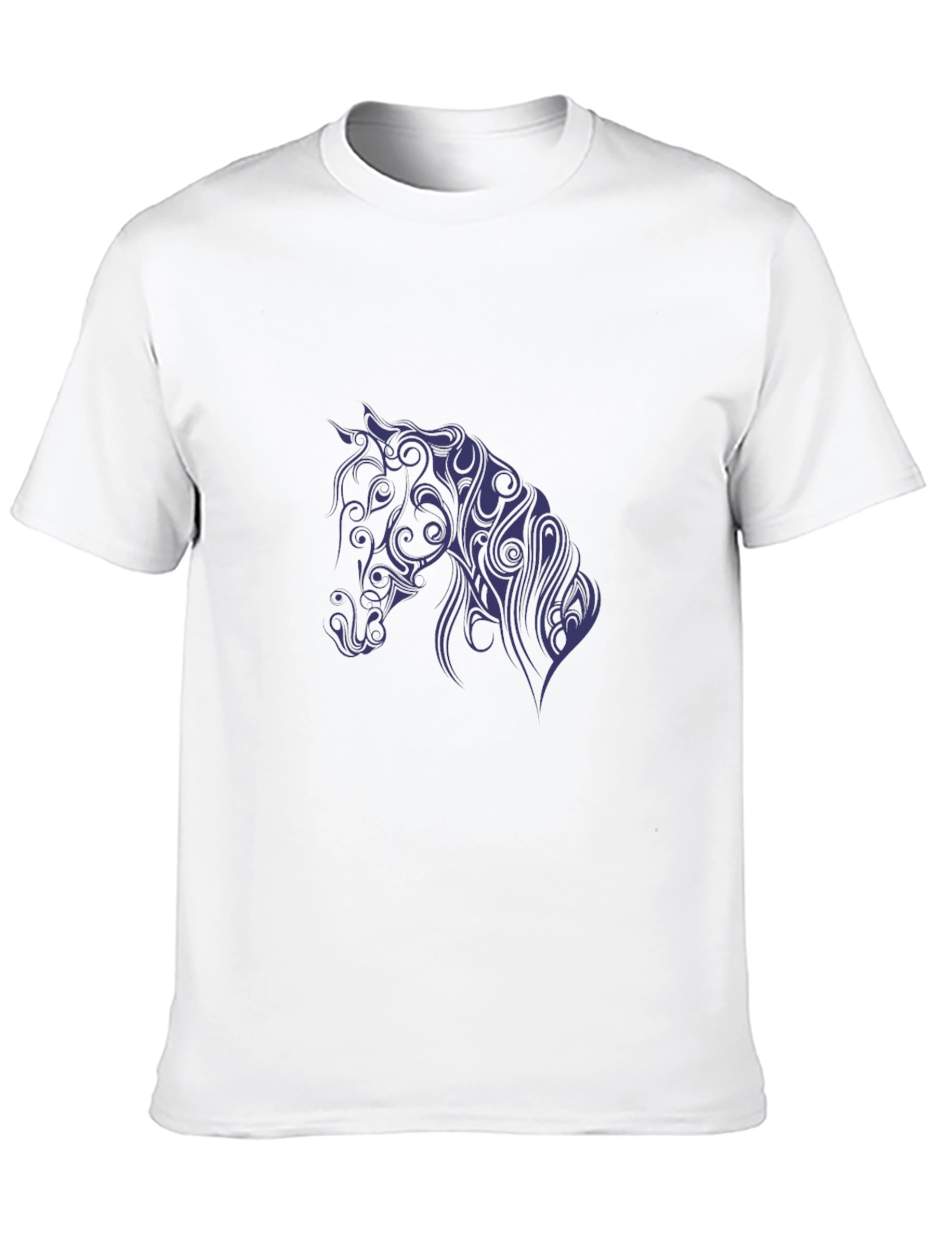 Black Horse Silhouette Graphic Tee - Mens