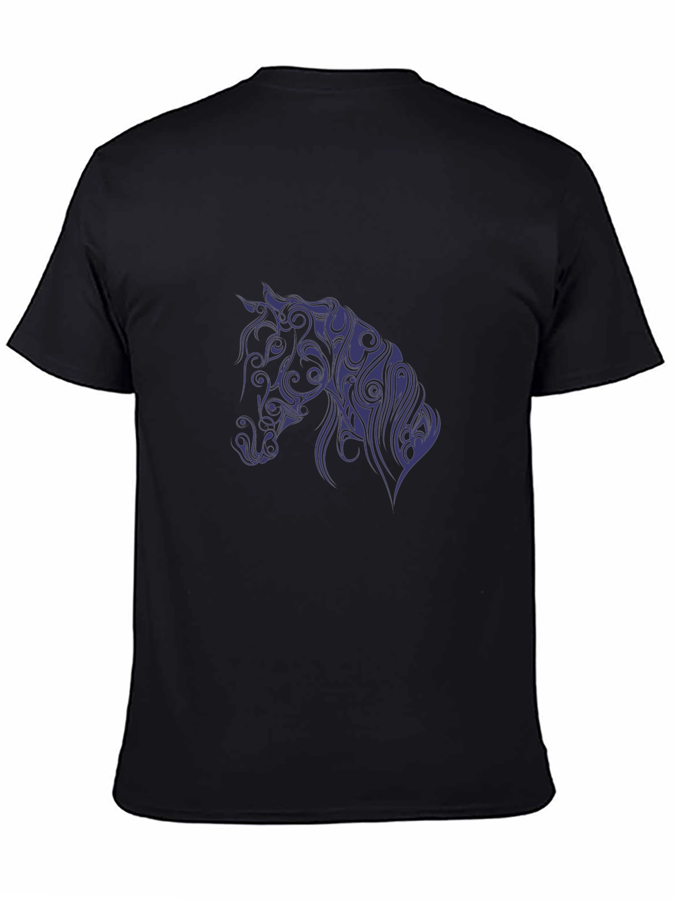Black Horse Silhouette Graphic Tee - Mens