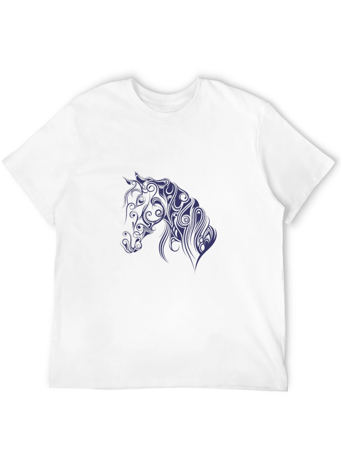 Black Horse Silhouette Graphic Tee - Mens