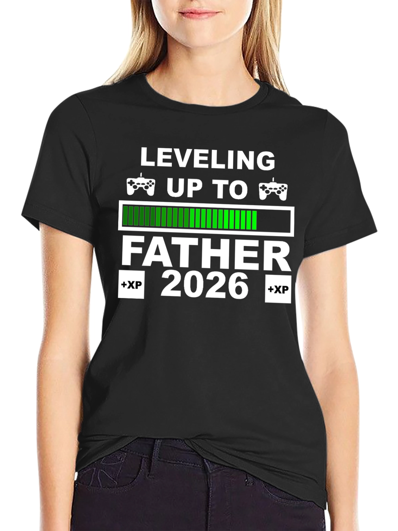 Leveling Up To Father 2026 Gamer T-Shirt