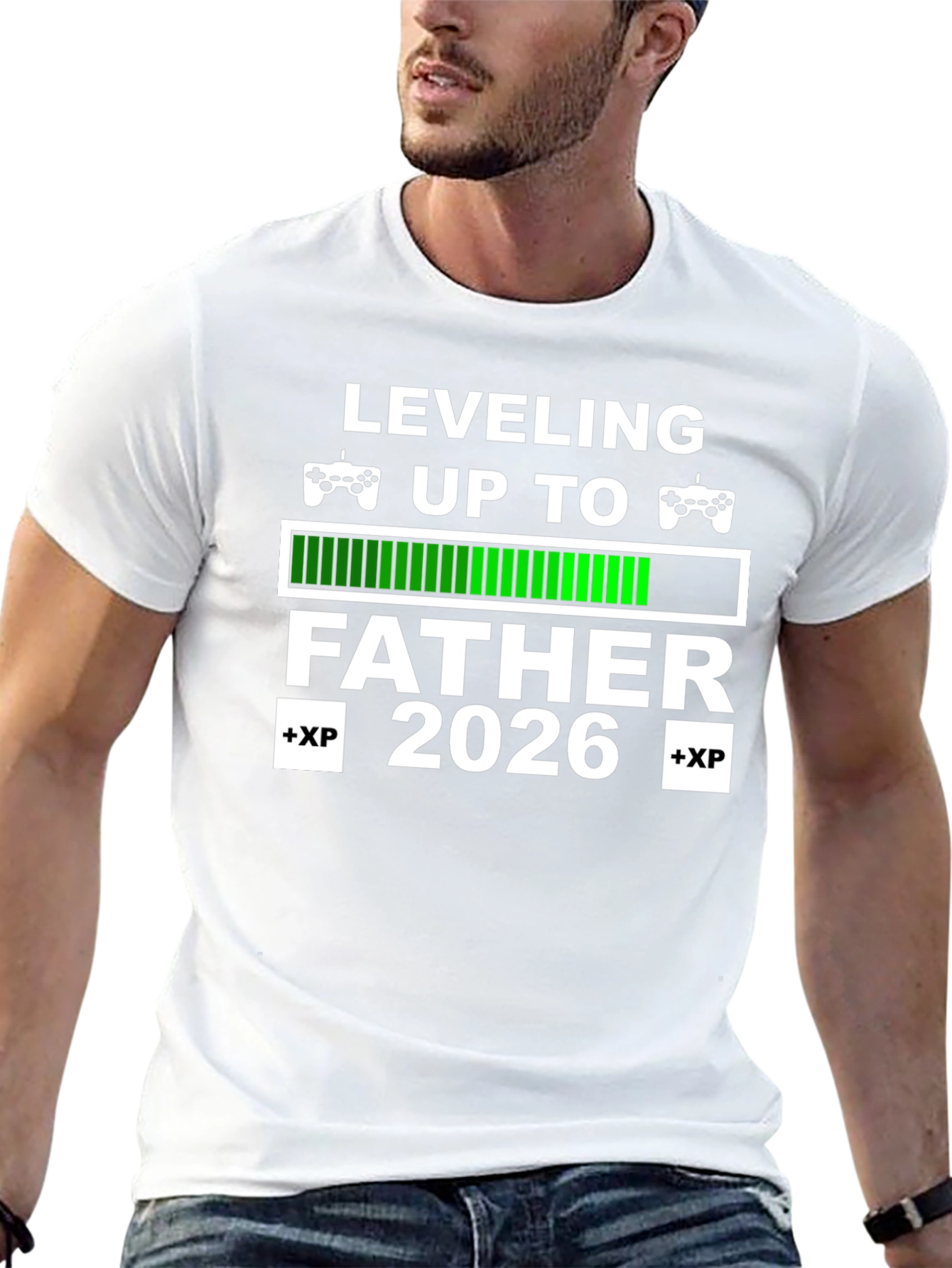 Leveling Up To Father 2026 Gamer T-Shirt