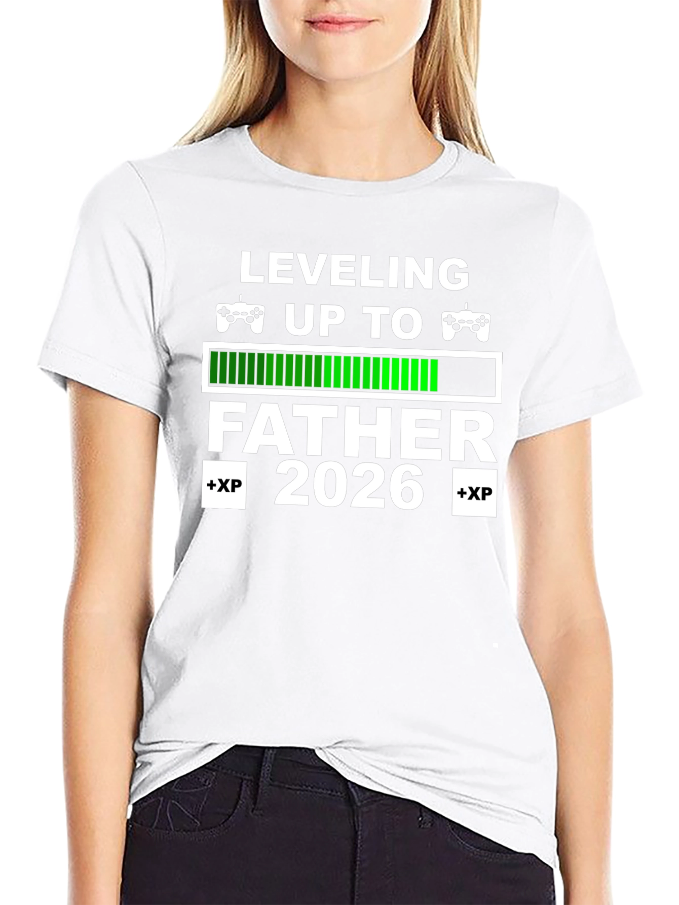 Leveling Up To Father 2026 Gamer T-Shirt