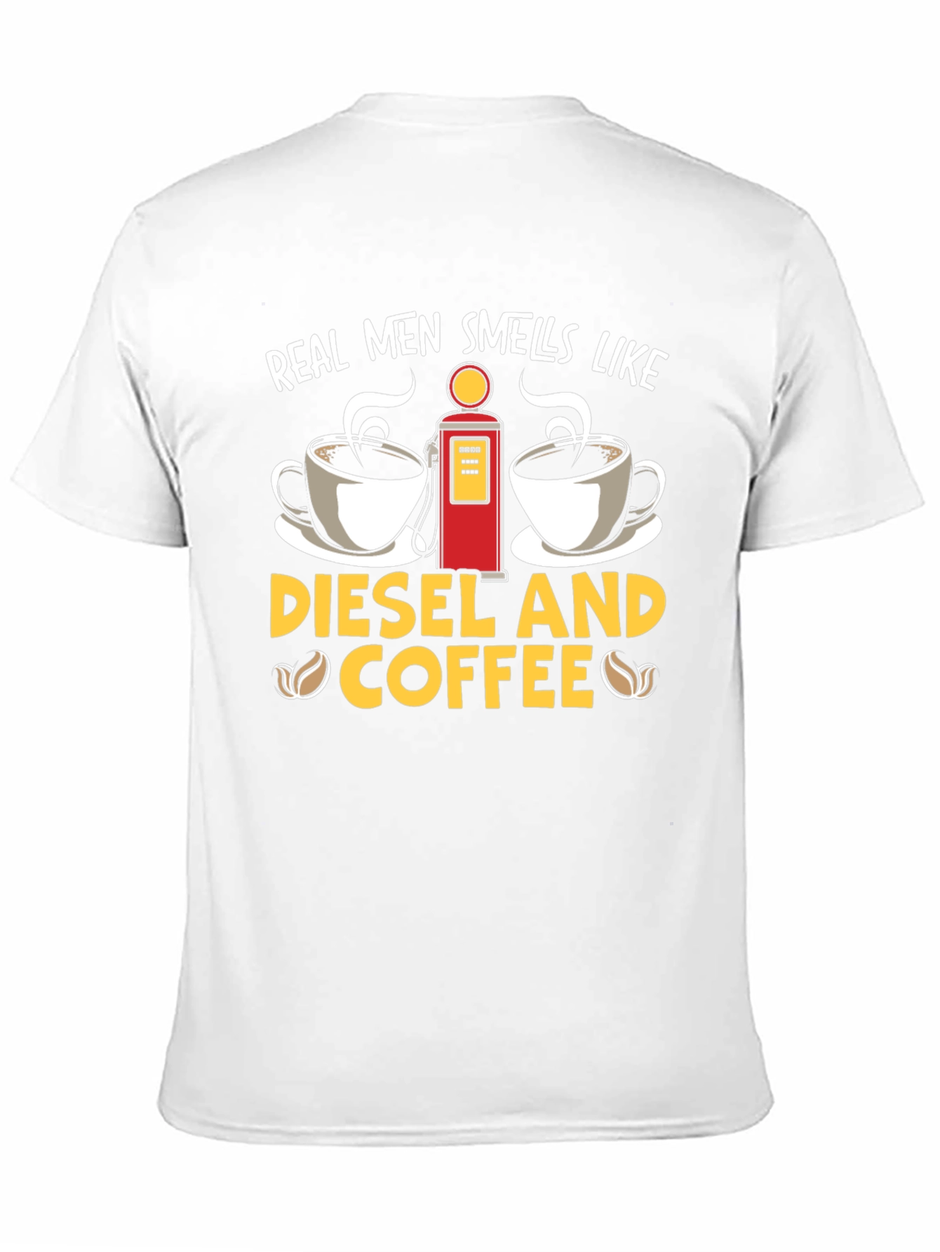 Real Men Diesel & Coffee Graphic Tee - Black