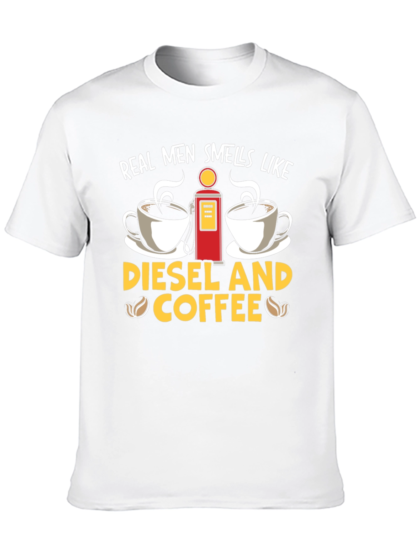 Real Men Diesel & Coffee Graphic Tee - Black