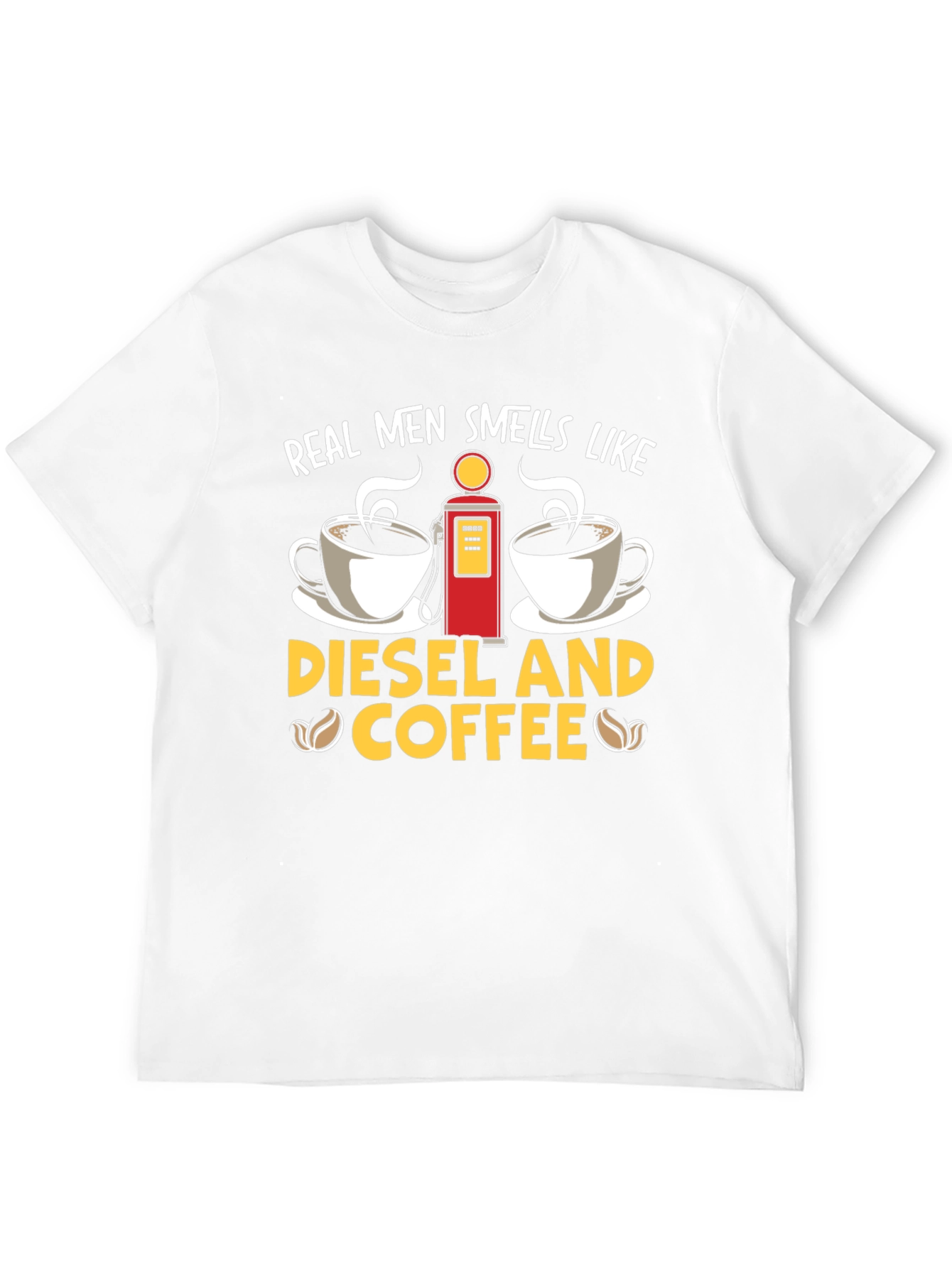Real Men Diesel & Coffee Graphic Tee - Black