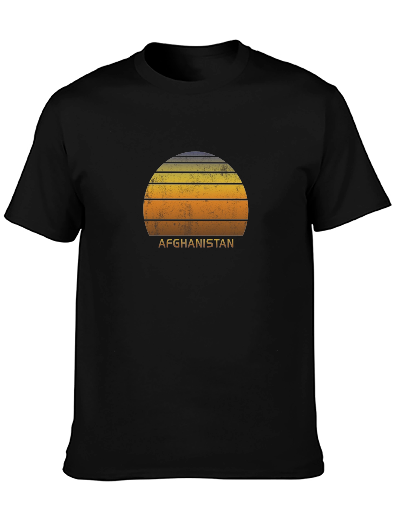 Afghanistan Sunset T-Shirt - Retro Style Graphic Tee