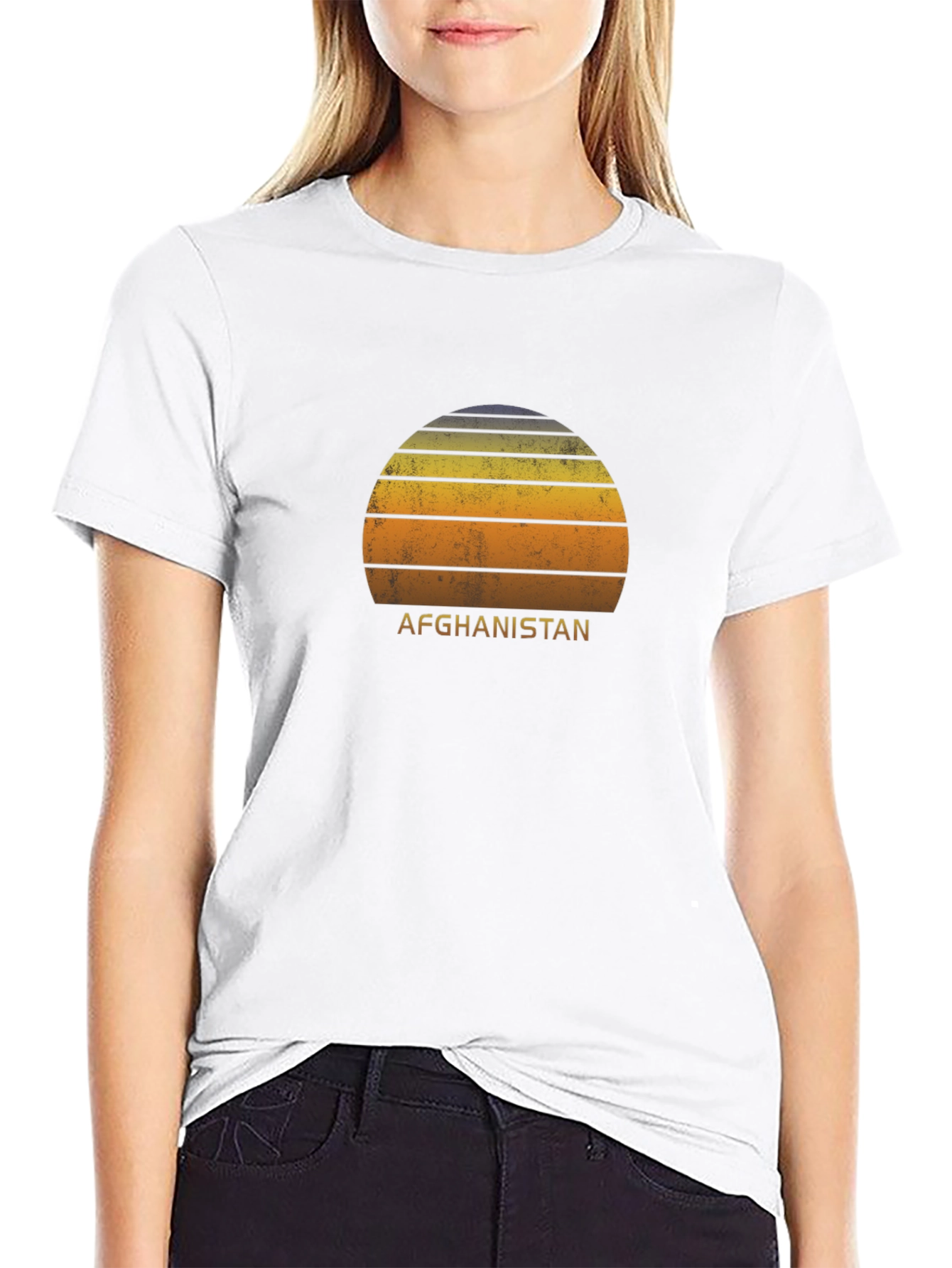 Afghanistan Sunset T-Shirt - Retro Style Graphic Tee