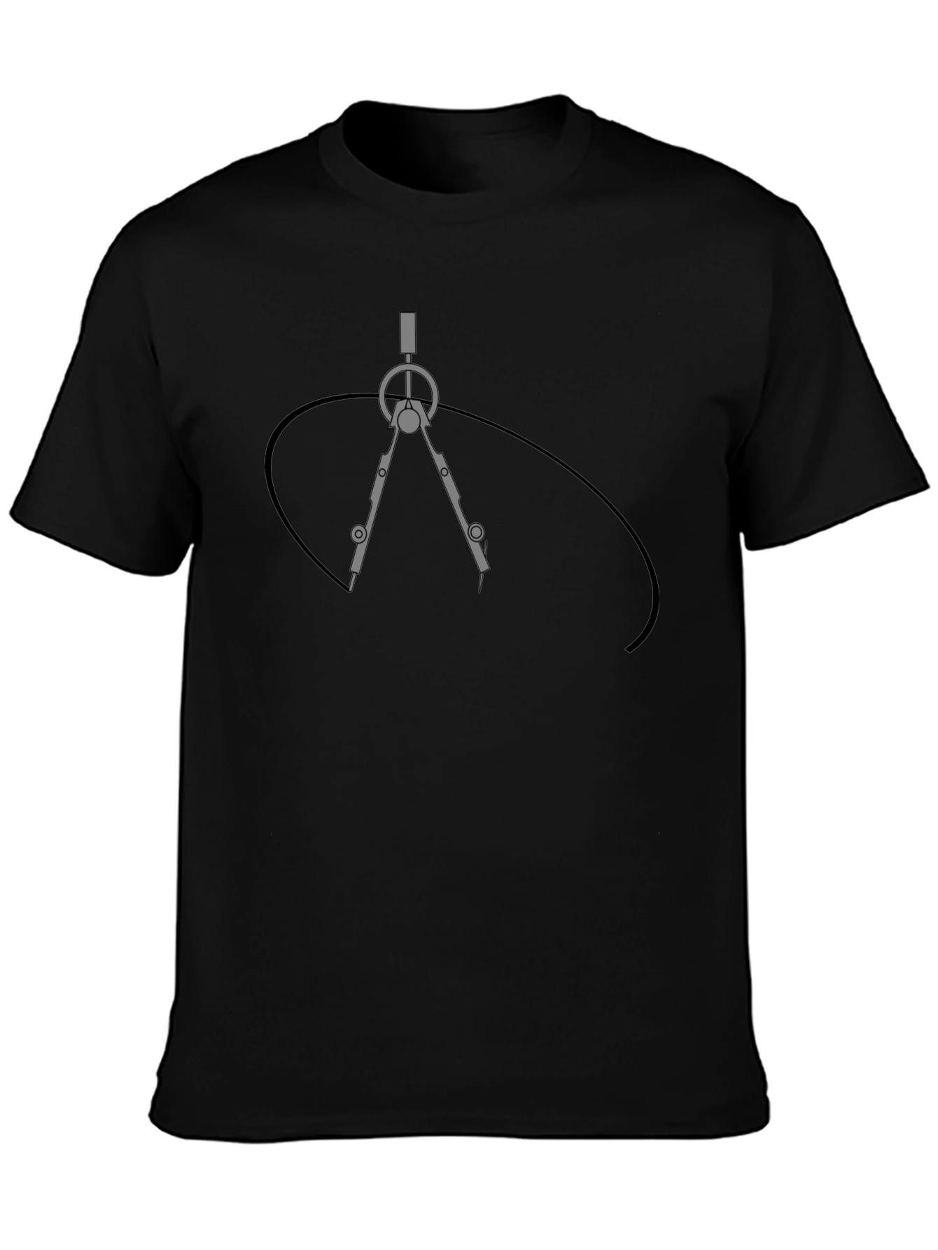 Geometric Compass Graphic T-Shirt - Architect Design Tee