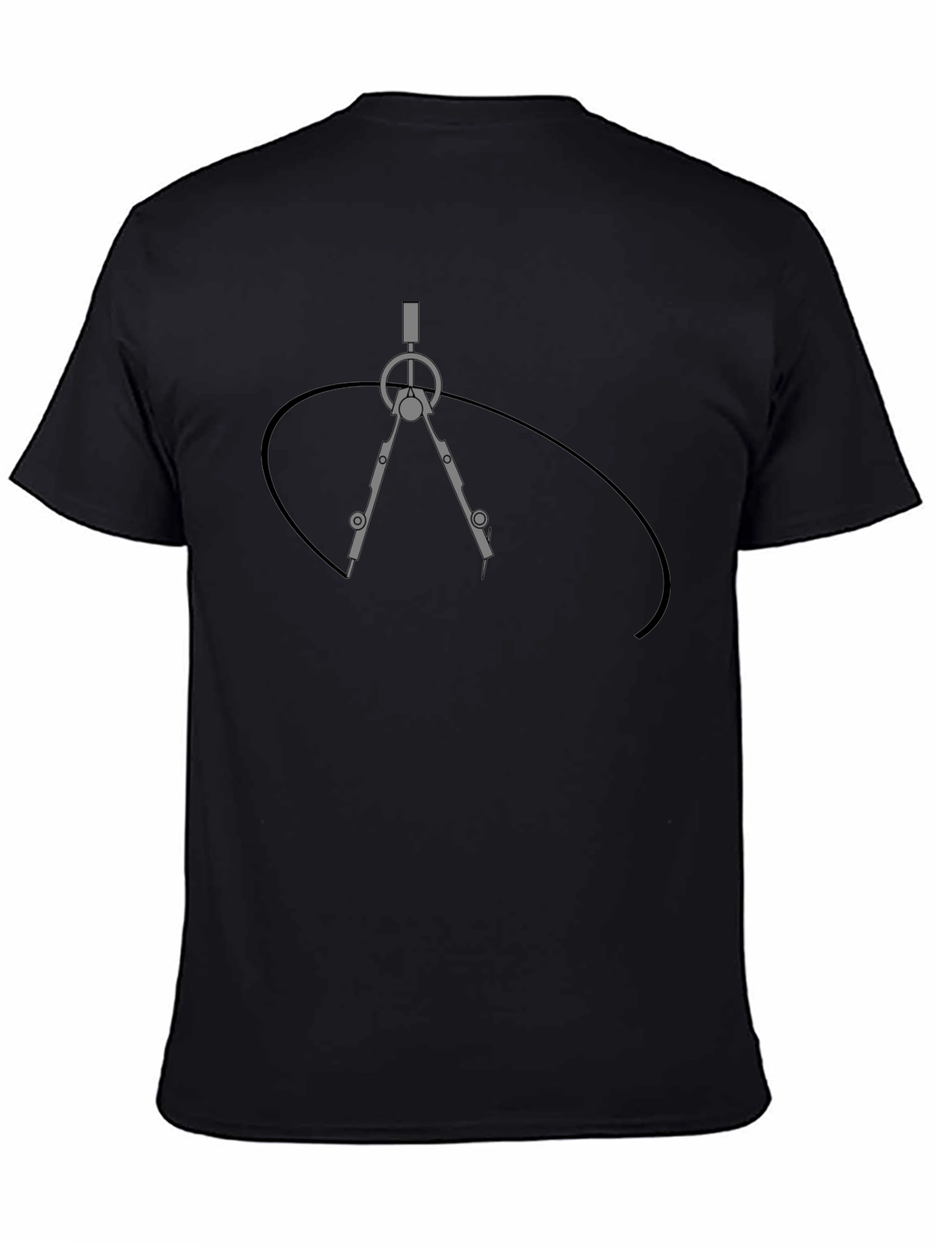 Geometric Compass Graphic T-Shirt - Architect Design Tee
