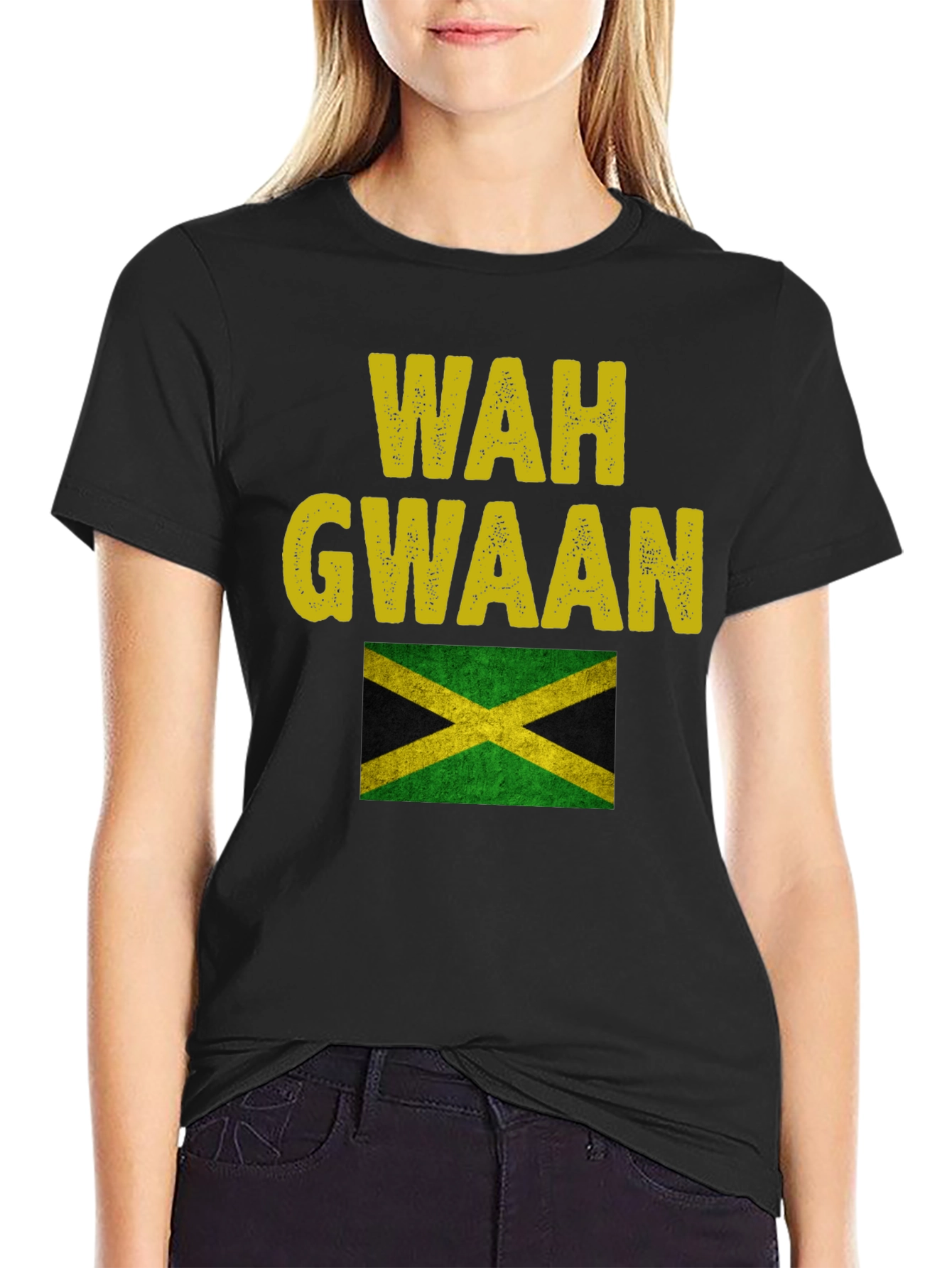 Wah Gwaan Jamaica Flag T-Shirt