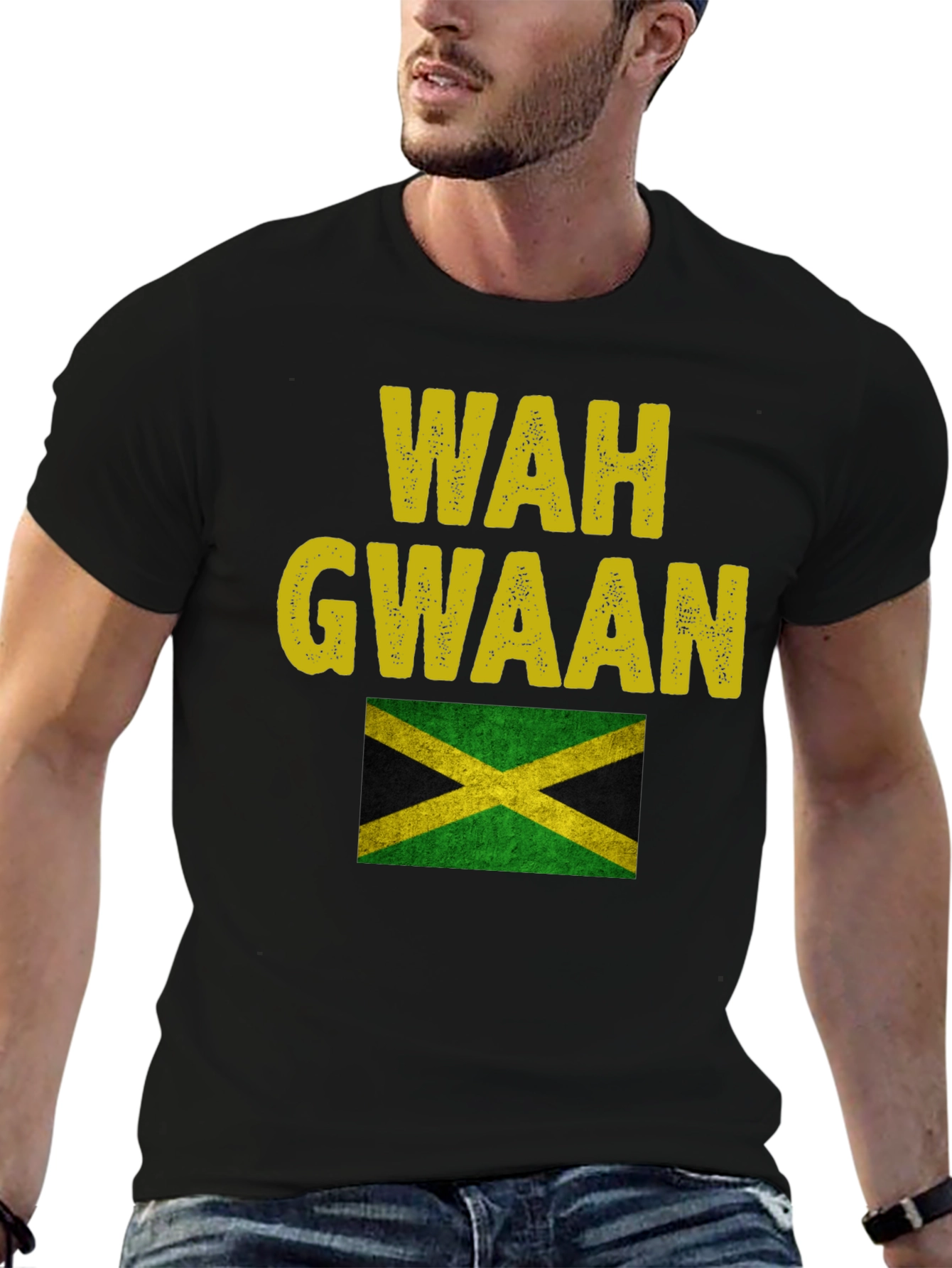 Wah Gwaan Jamaica Flag T-Shirt