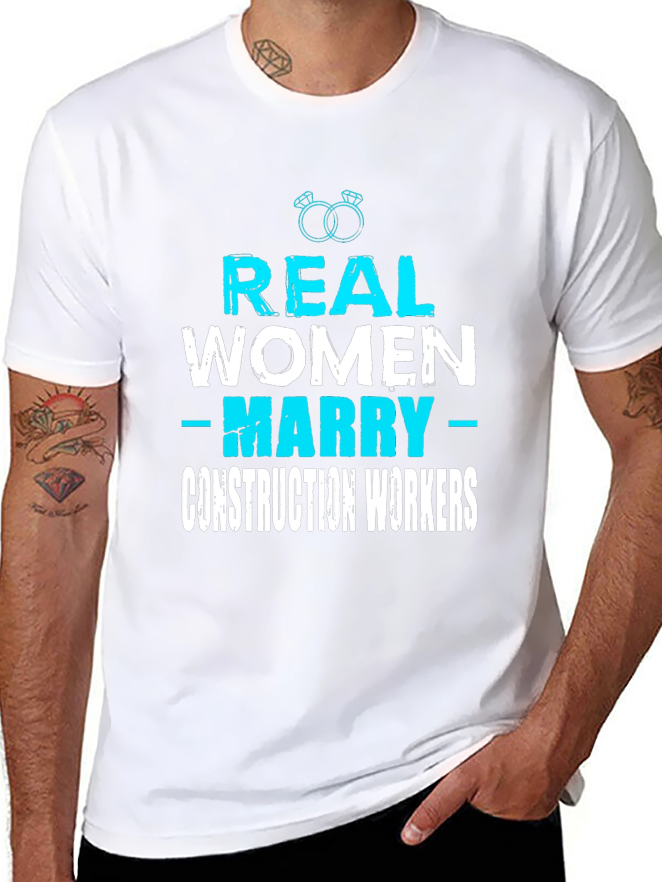 Real Women Marry Construction Workers Graphic Tee
