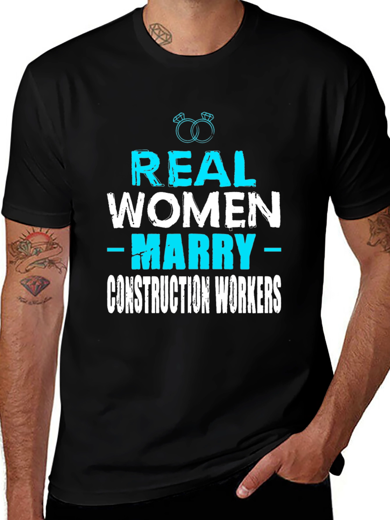 Real Women Marry Construction Workers Graphic Tee