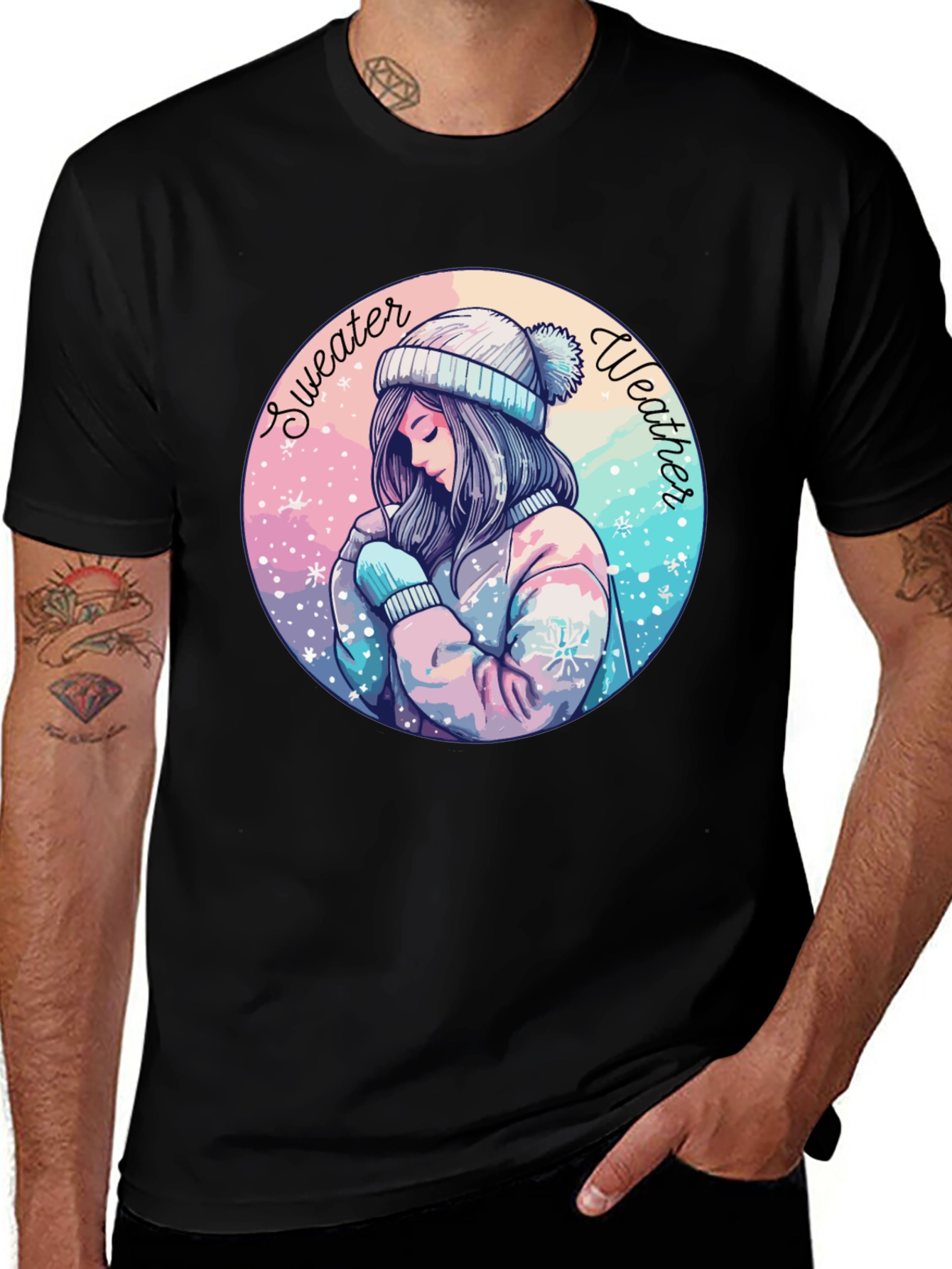 Sweater Weather Graphic Tee - Cozy Comfort