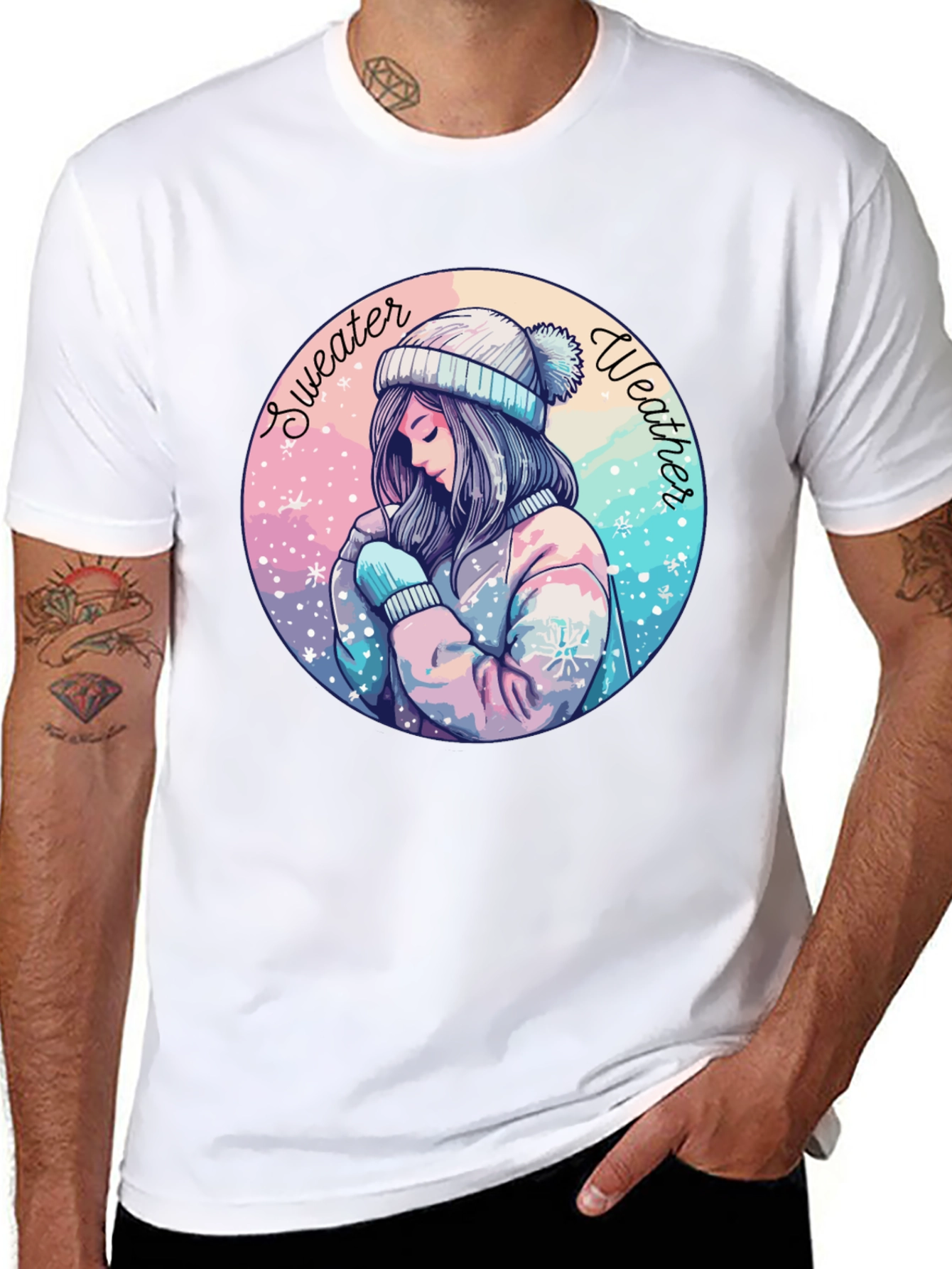 Sweater Weather Graphic Tee - Cozy Comfort