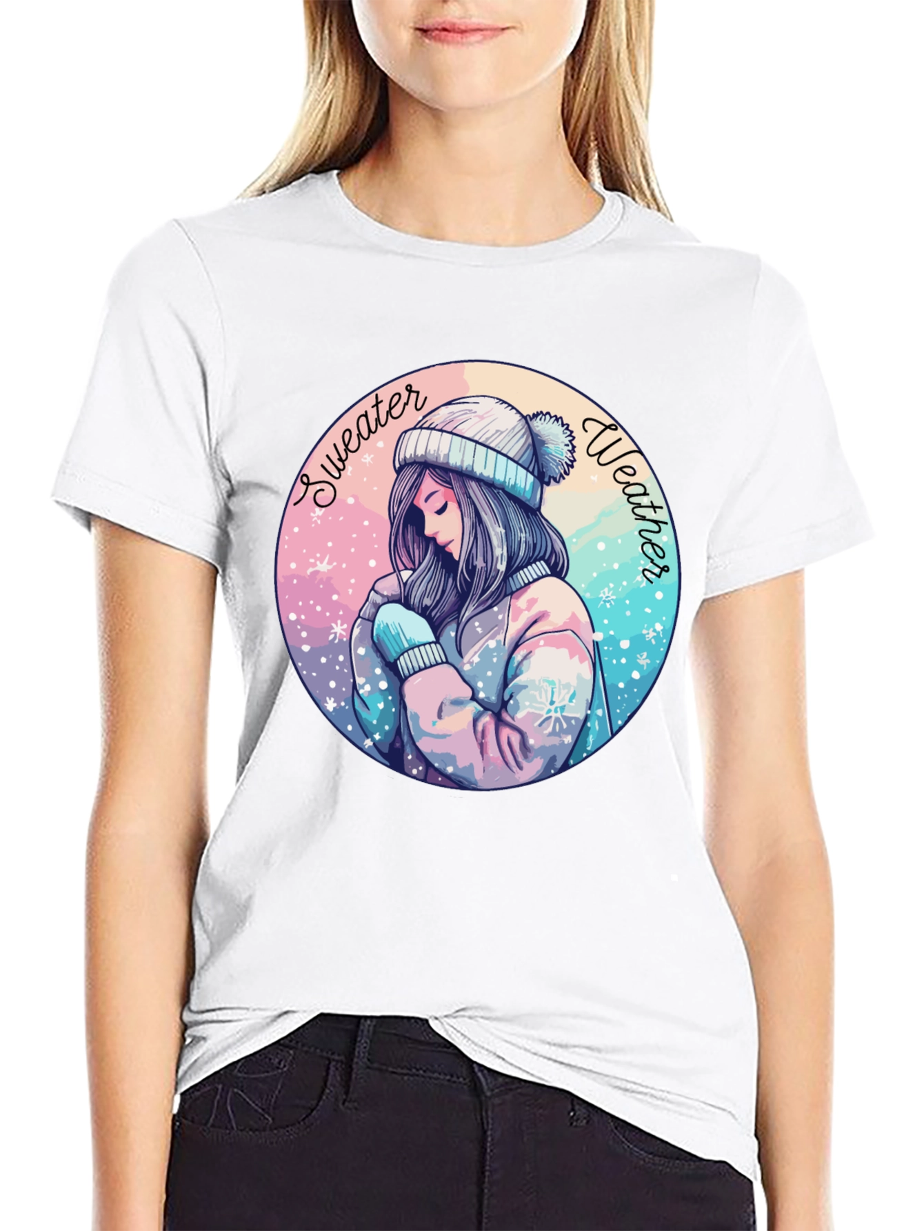 Sweater Weather Graphic Tee - Cozy Comfort