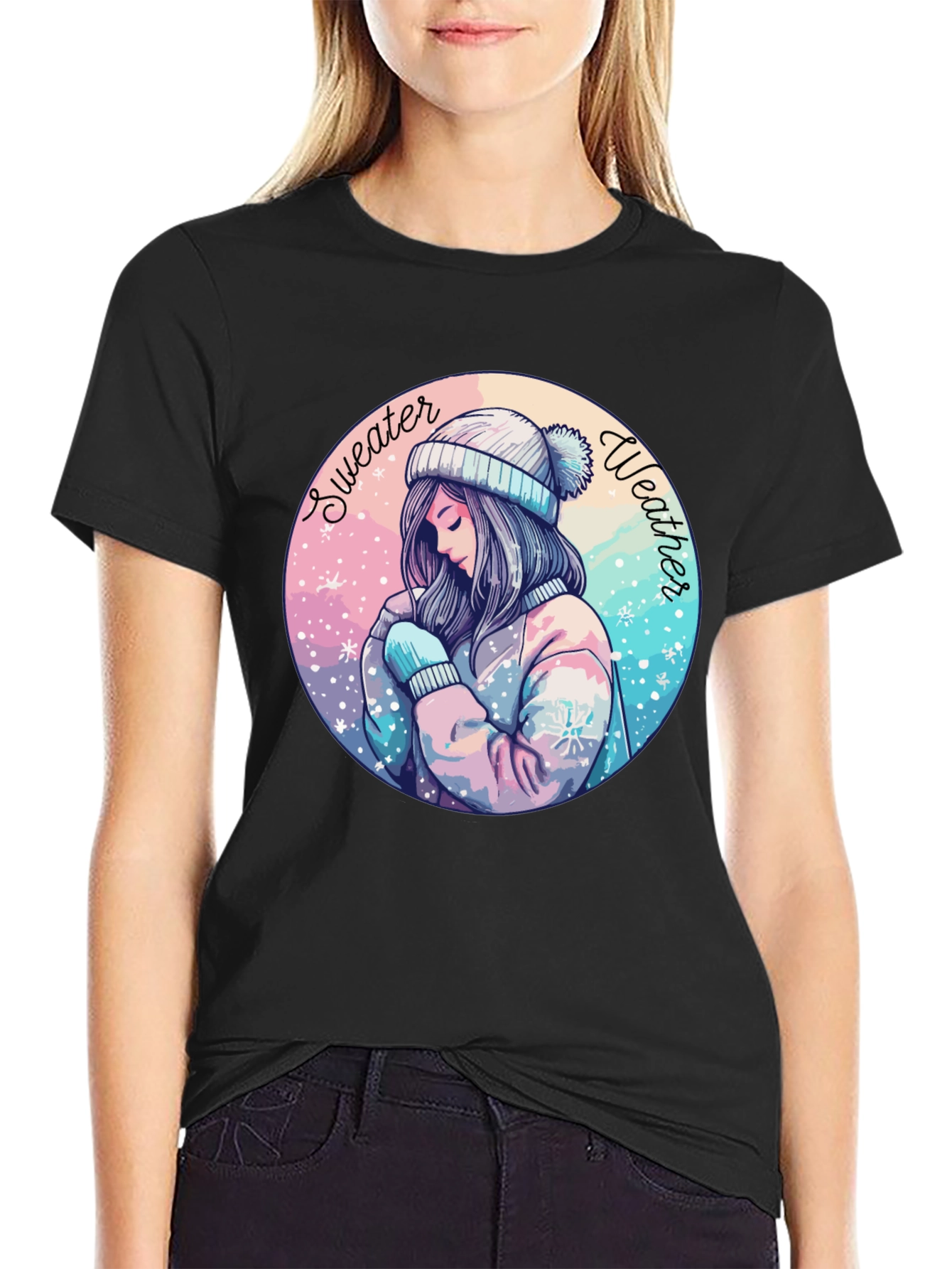 Sweater Weather Graphic Tee - Cozy Comfort