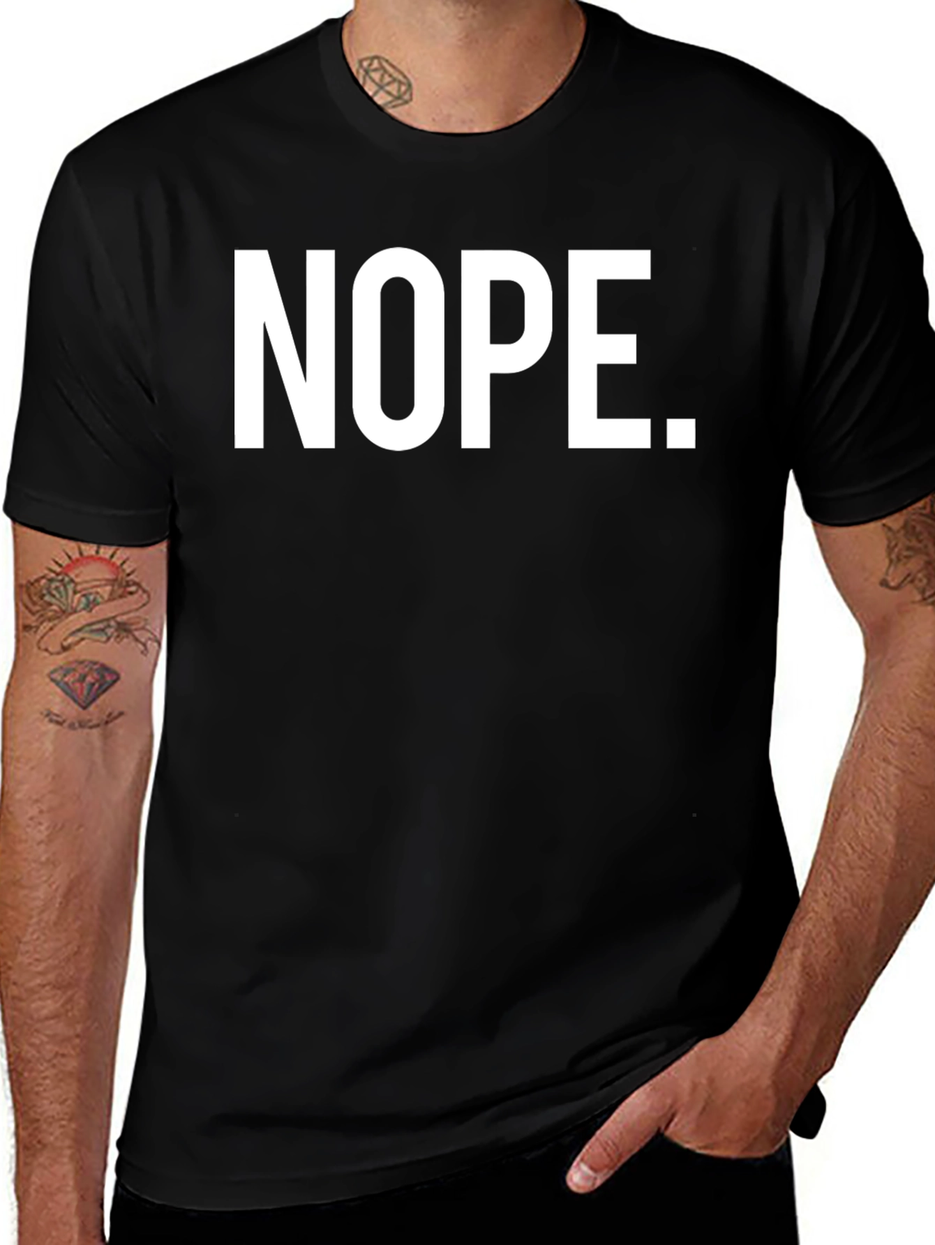 Nope Graphic Tee - Black T-Shirt