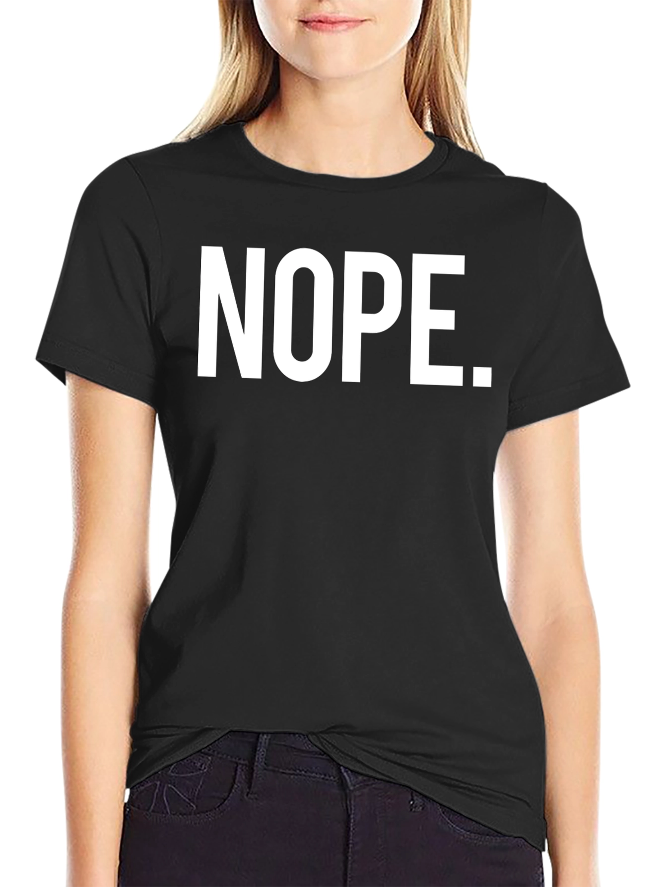 Nope Graphic Tee - Black T-Shirt