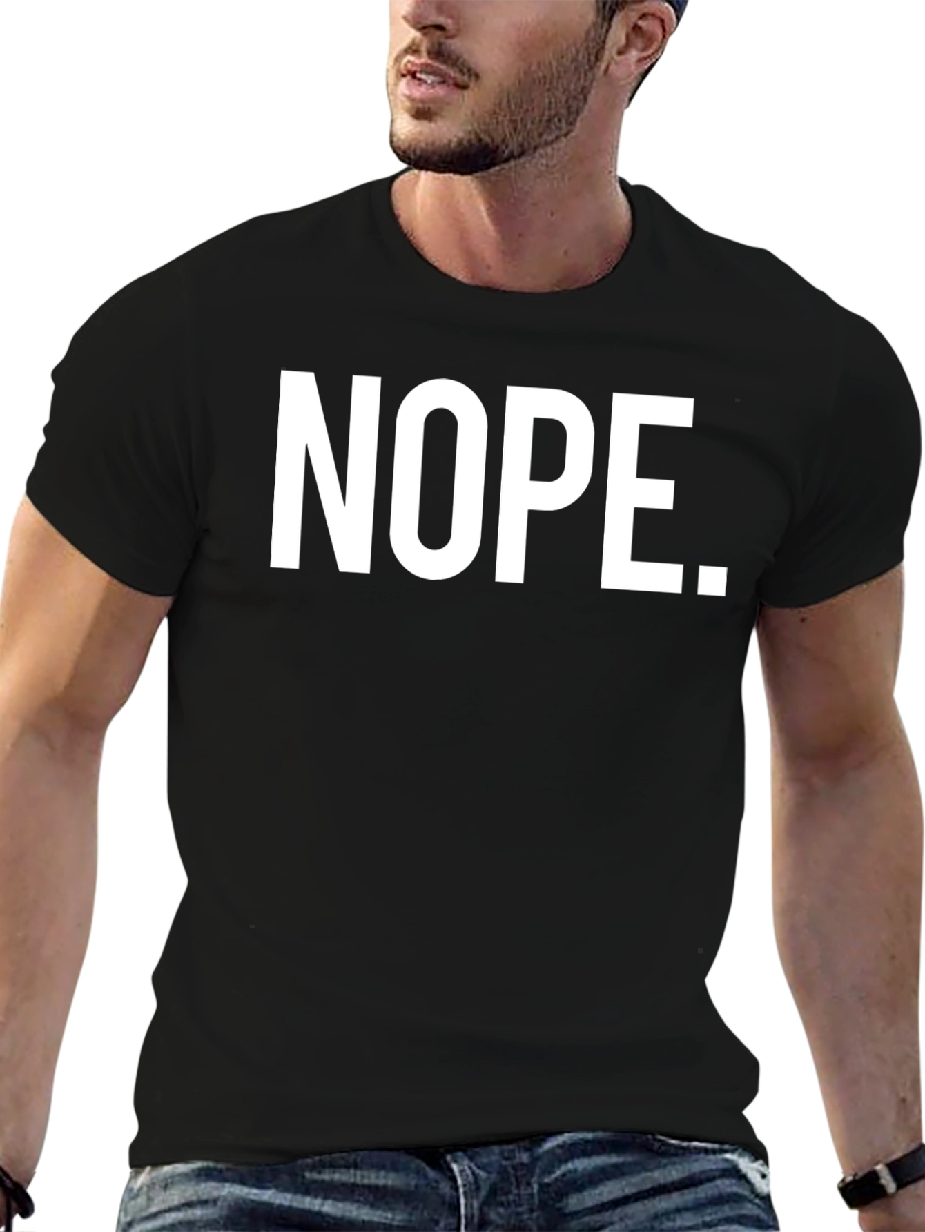 Nope Graphic Tee - Black T-Shirt