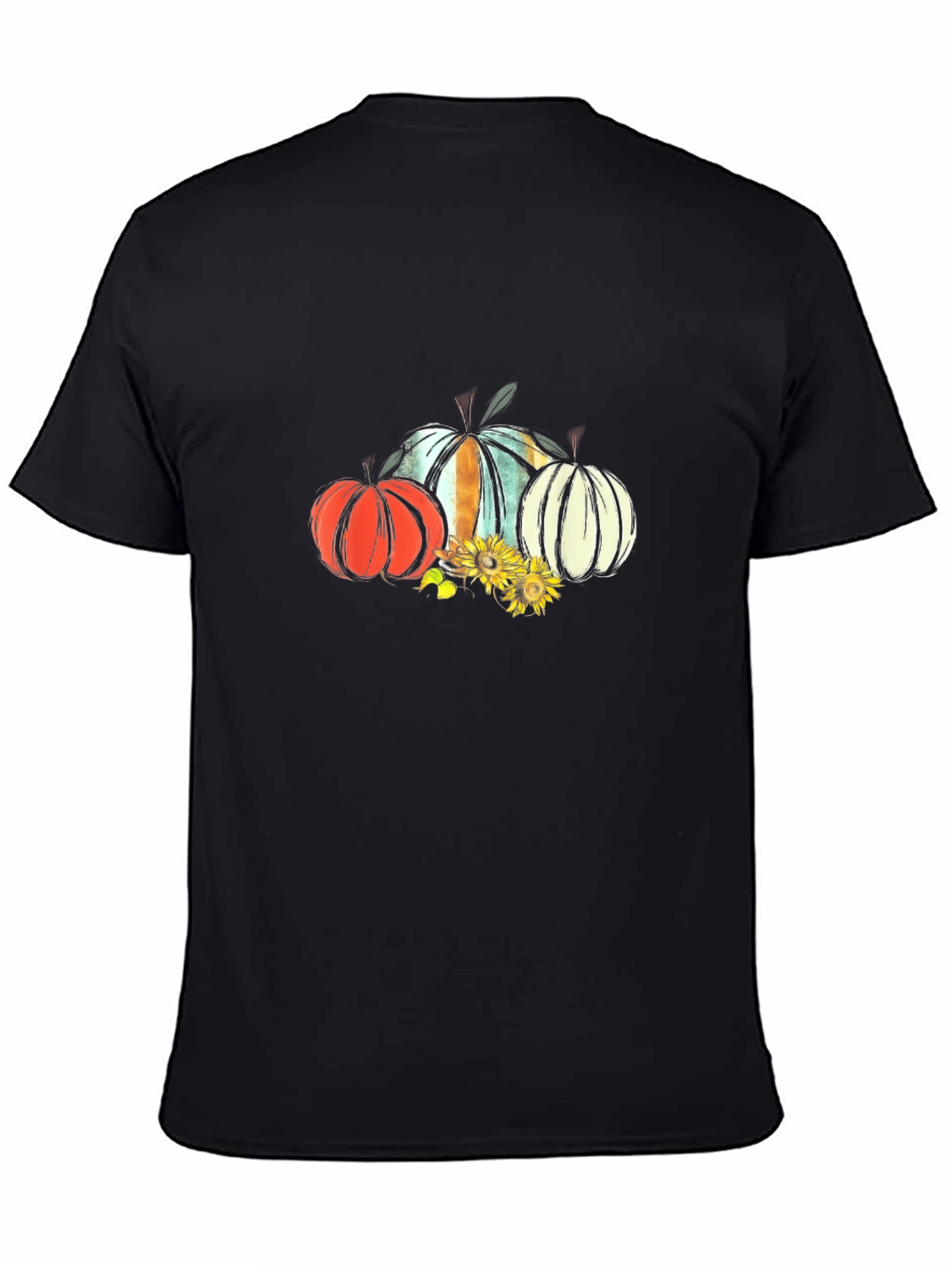 Fall Pumpkin & Sunflower Graphic Tee