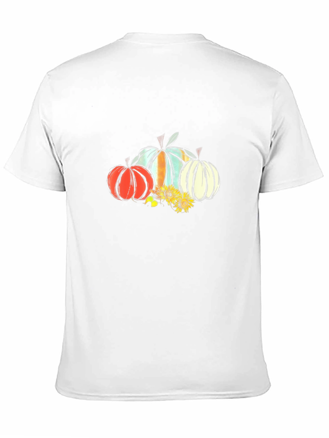 Fall Pumpkin & Sunflower Graphic Tee