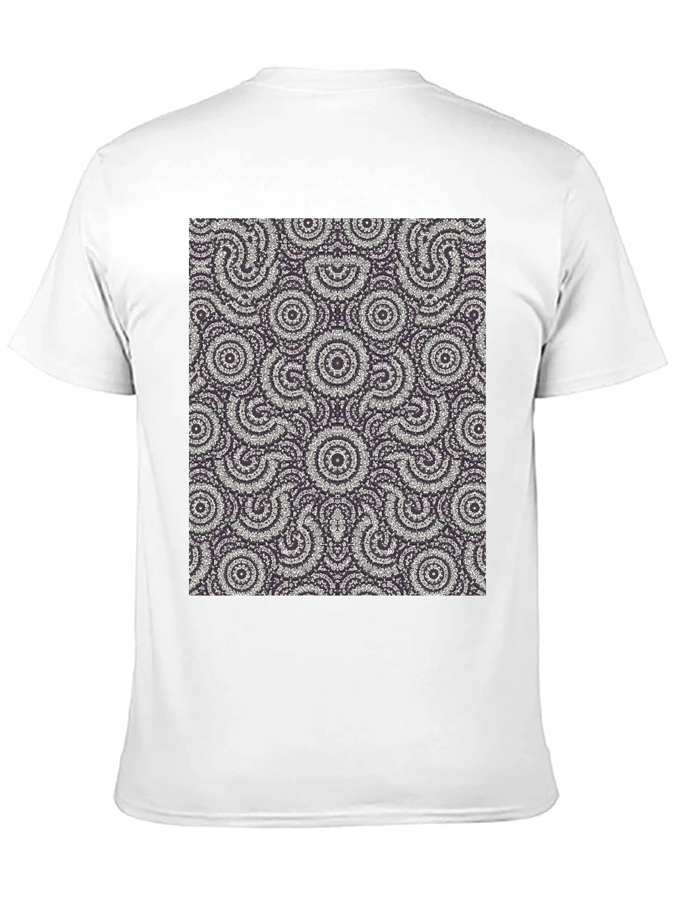 Abstract Pattern Black T-Shirt