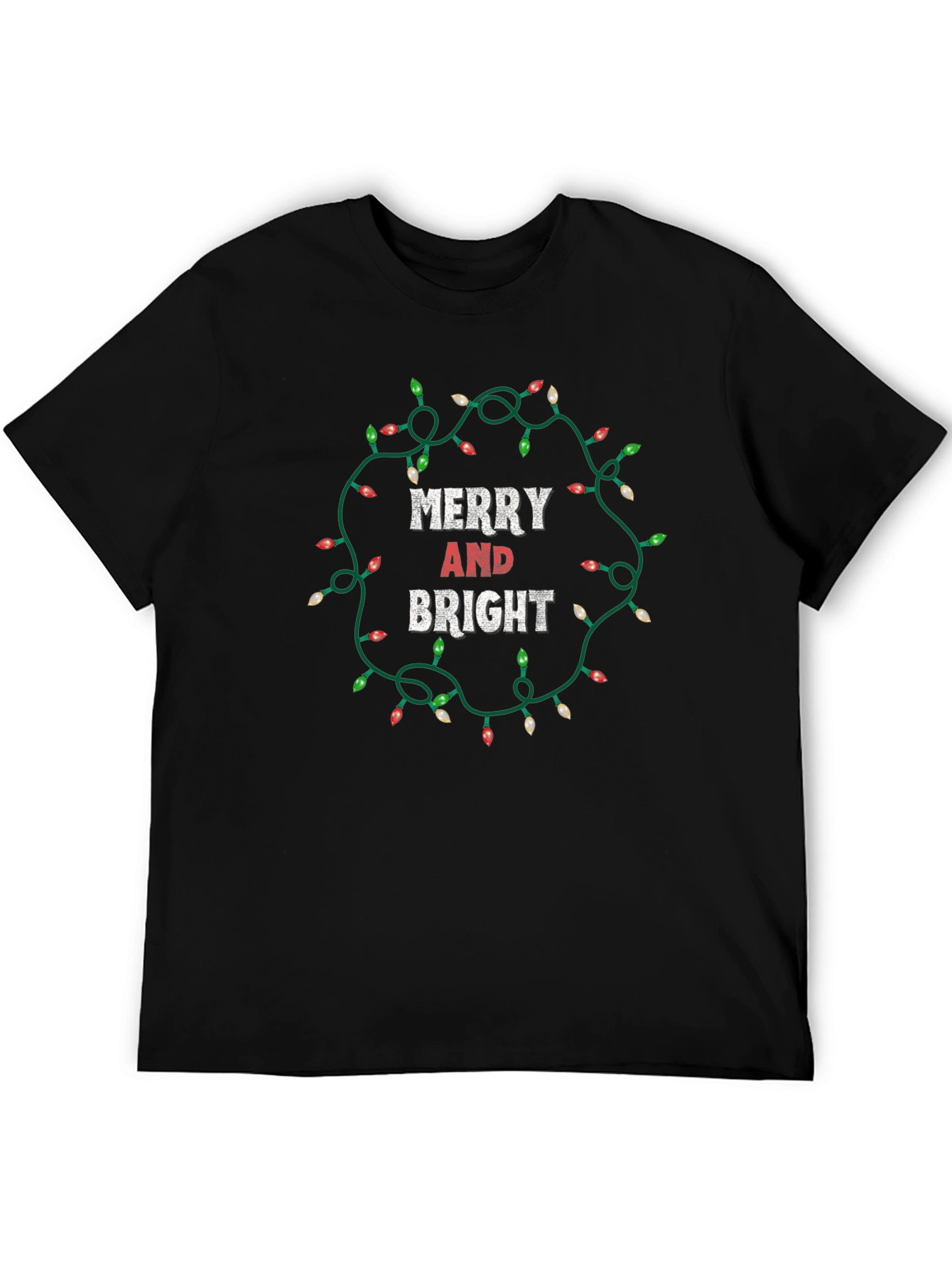 Merry and Bright Christmas Lights T-Shirt