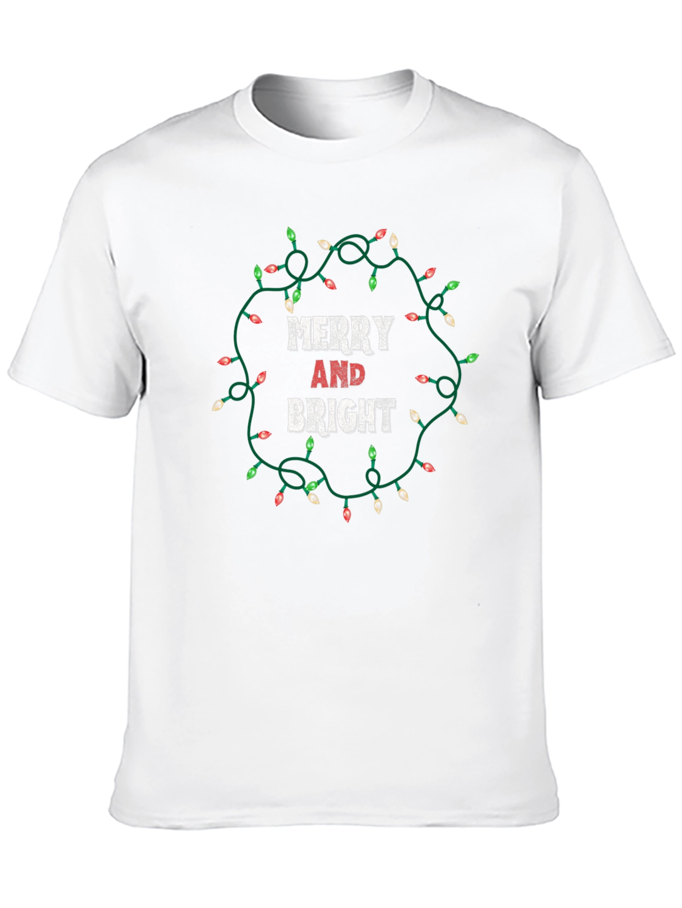 Merry and Bright Christmas Lights T-Shirt
