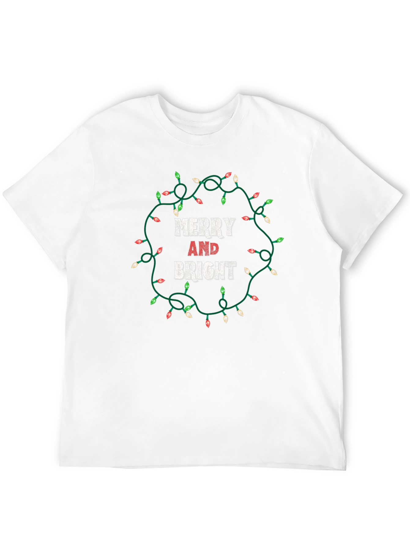 Merry and Bright Christmas Lights T-Shirt