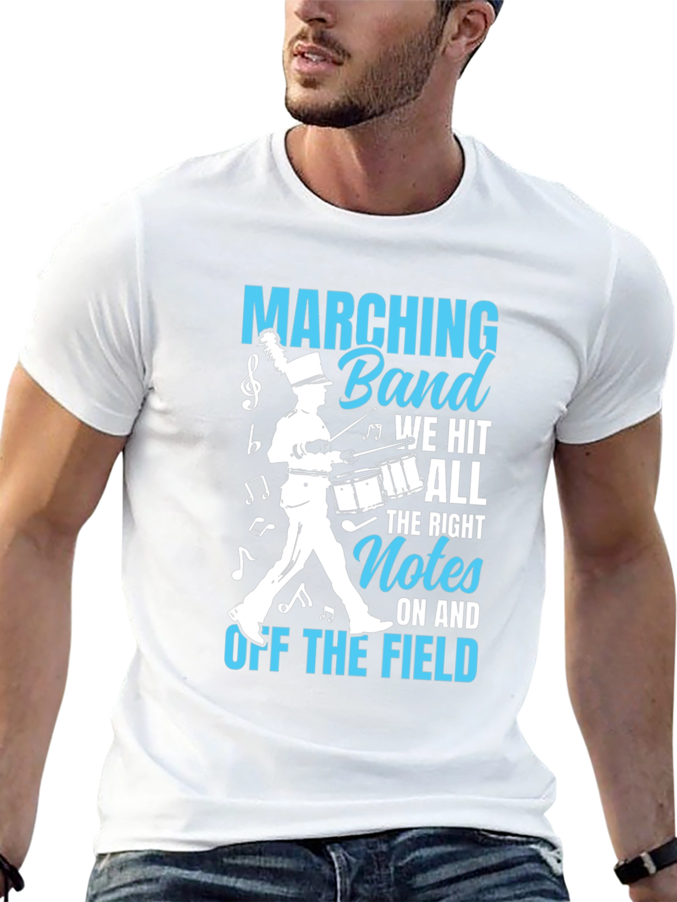 Marching Band T-Shirt: We Hit All The Right Notes