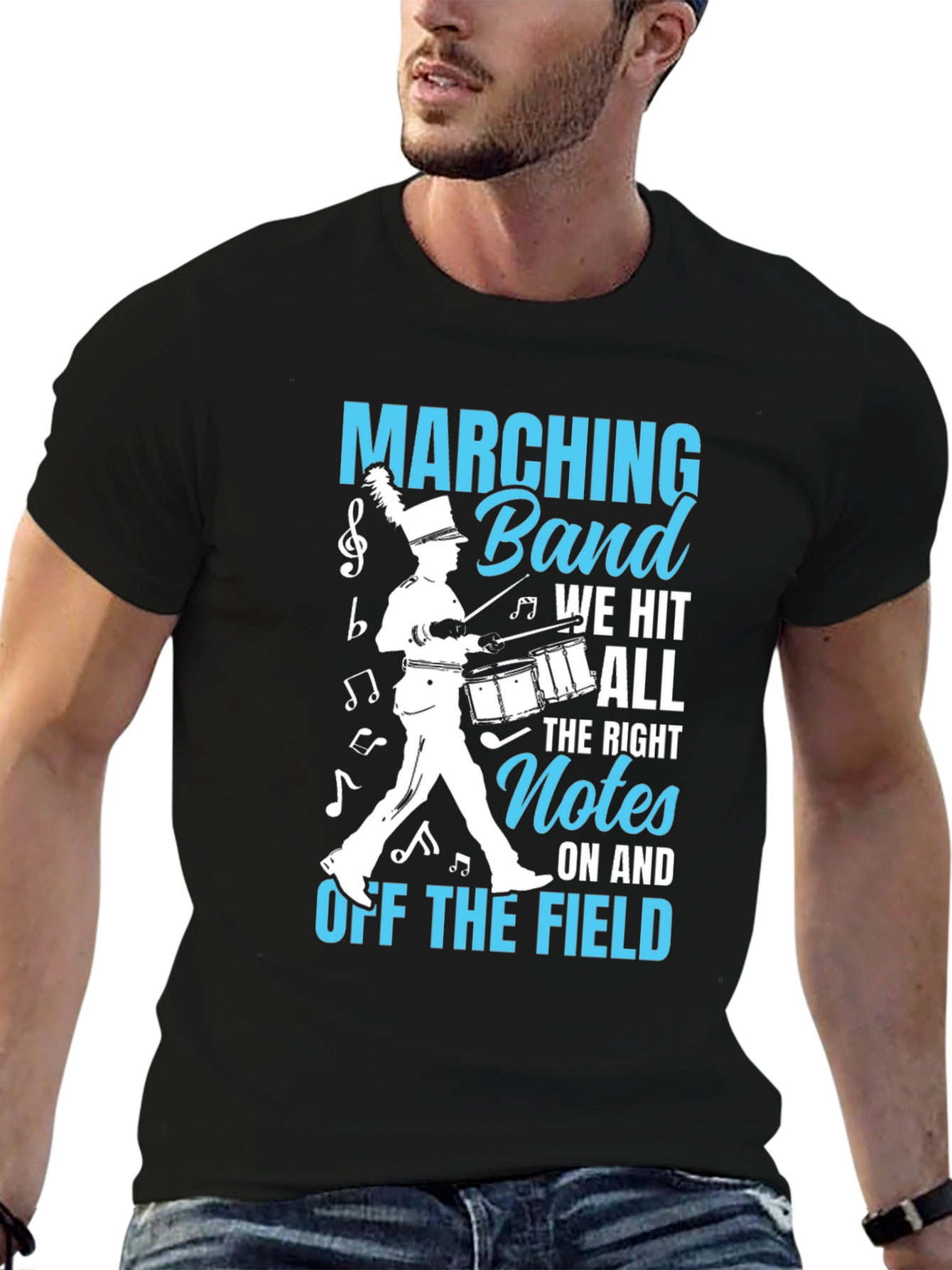 Marching Band T-Shirt: We Hit All The Right Notes