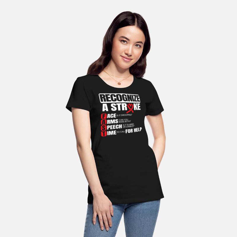 Recognize A Stroke Awareness Brain Attack Wear Red