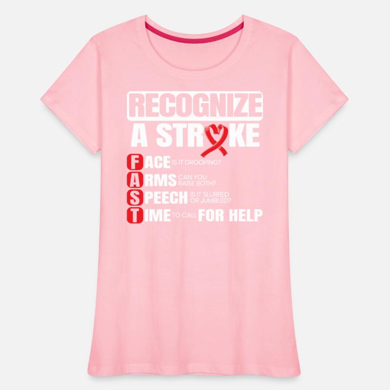 Recognize A Stroke Awareness Brain Attack Wear Red