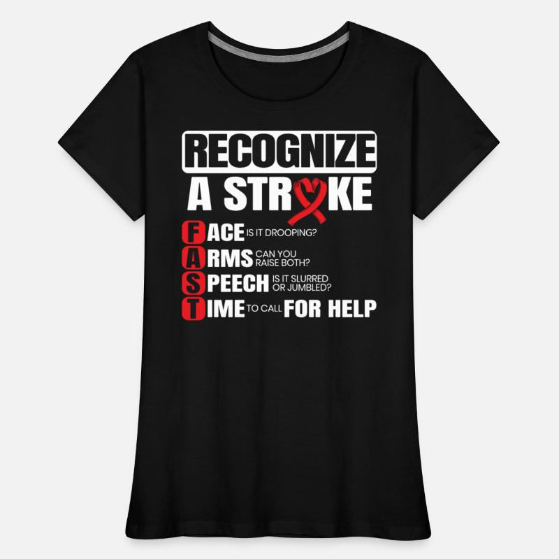 Recognize A Stroke Awareness Brain Attack Wear Red