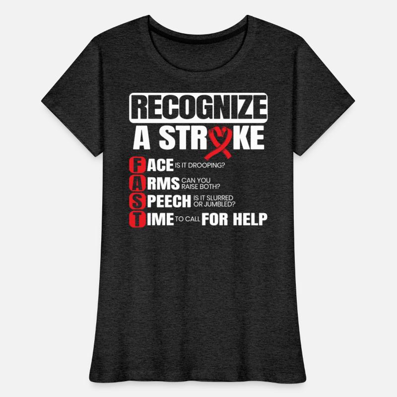Recognize A Stroke Awareness Brain Attack Wear Red