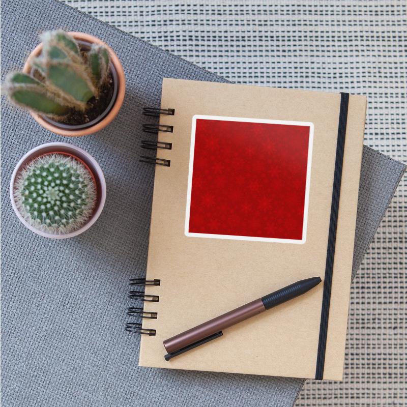 Red Snowflakes Pattern