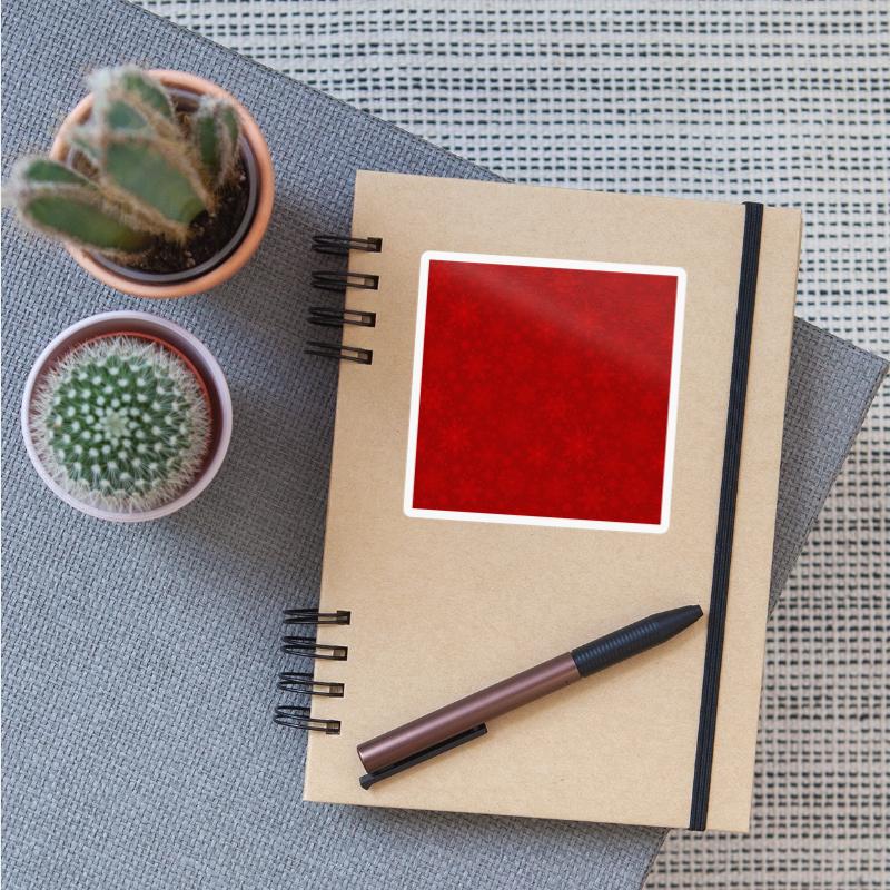 Red Snowflakes Pattern