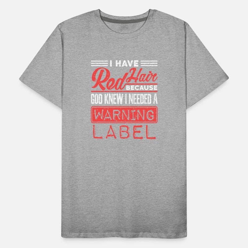 Redhead God Knew Needed Warning Label