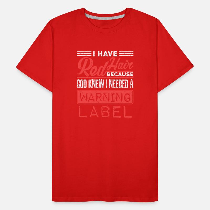 Redhead God Knew Needed Warning Label