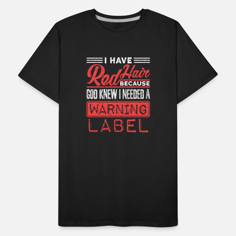 Redhead God Knew Needed Warning Label
