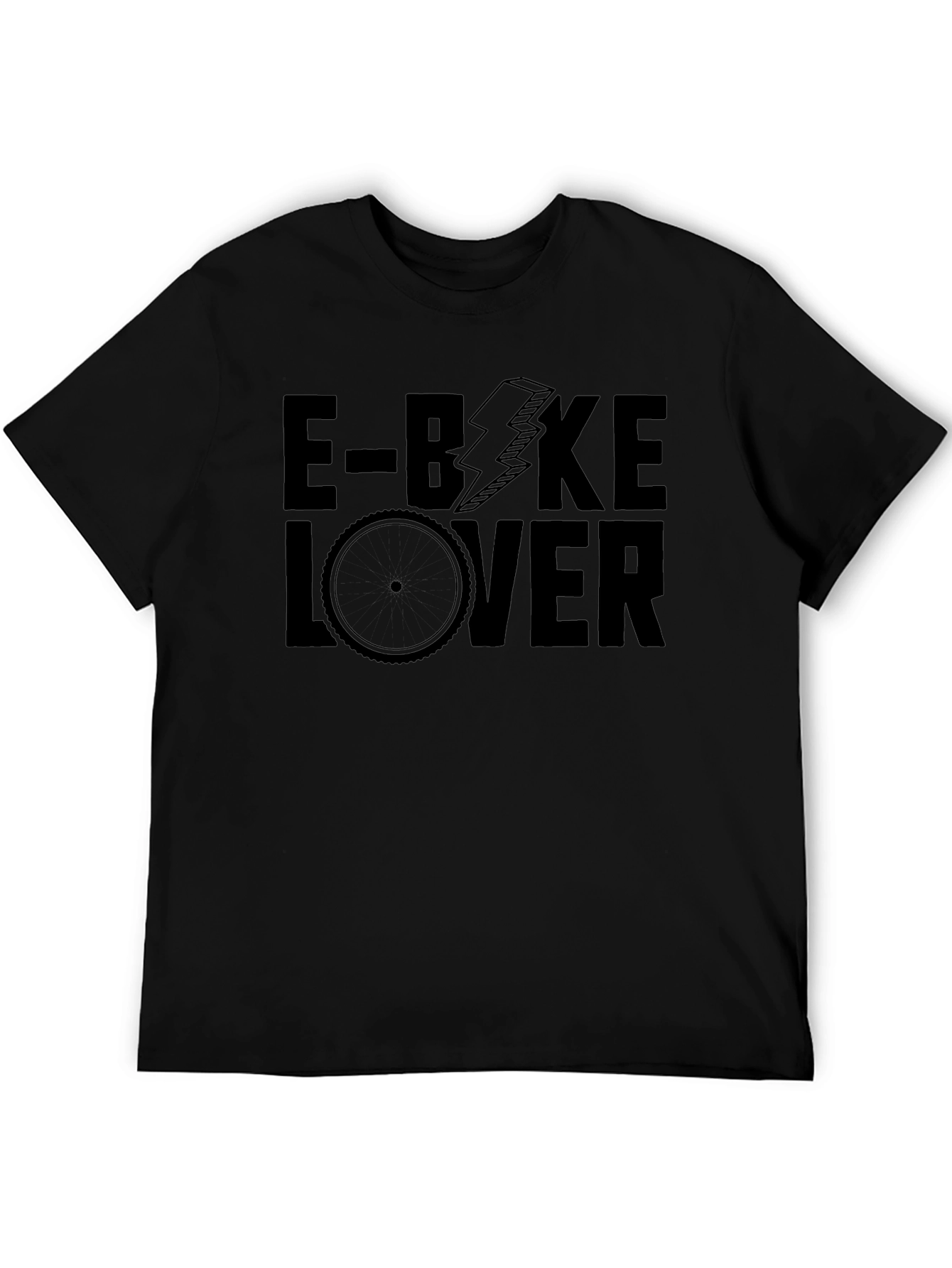 E-Bike Lover Graphic T-Shirt - Black