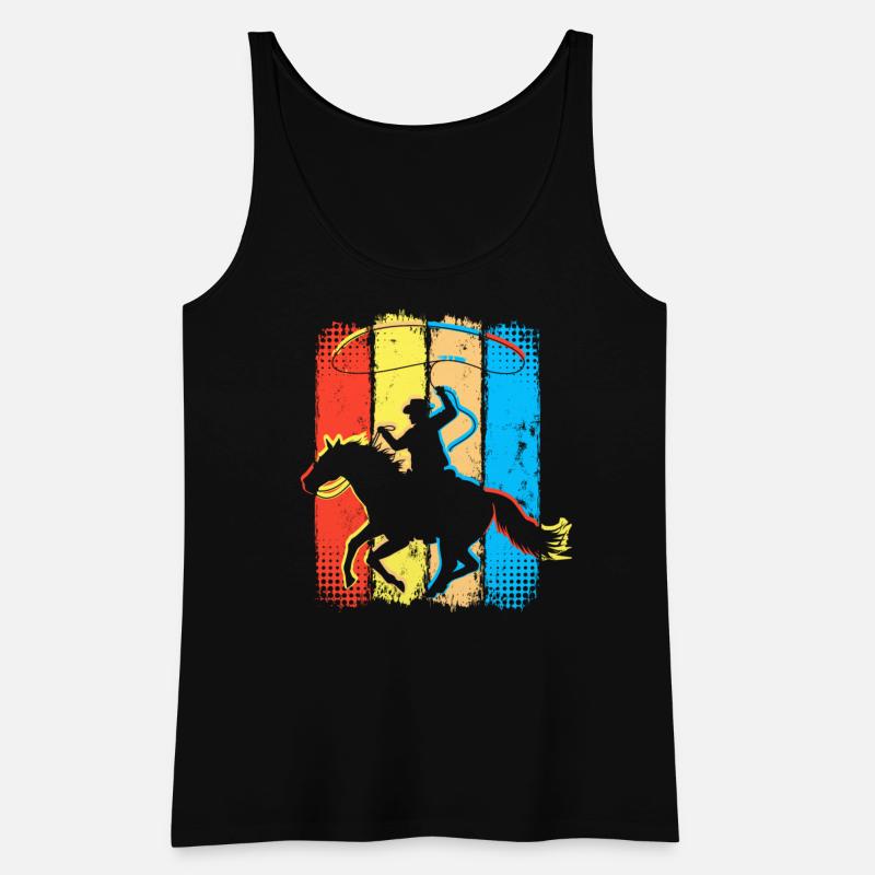 Retro Cowboy Horseman - Horseriding Western Rider