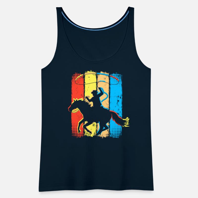 Retro Cowboy Horseman - Horseriding Western Rider