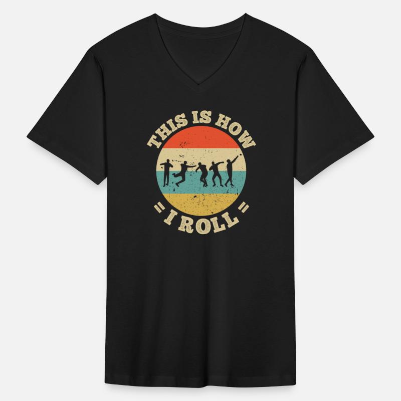 Retro Shot Put Athlete Put Thrower